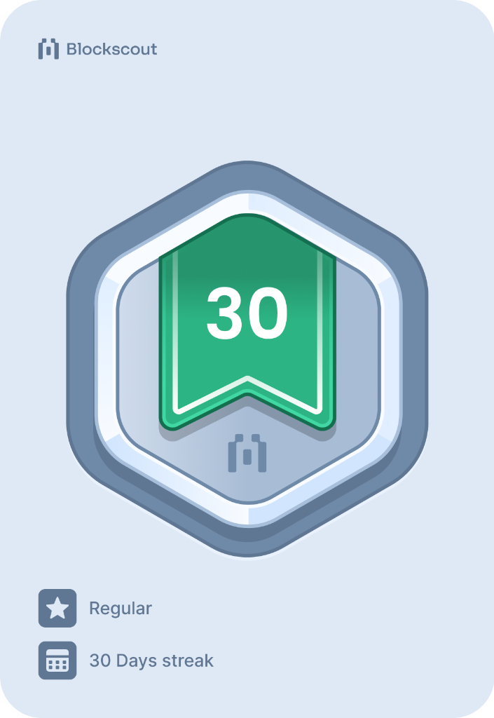 30 days streak badge  #3389