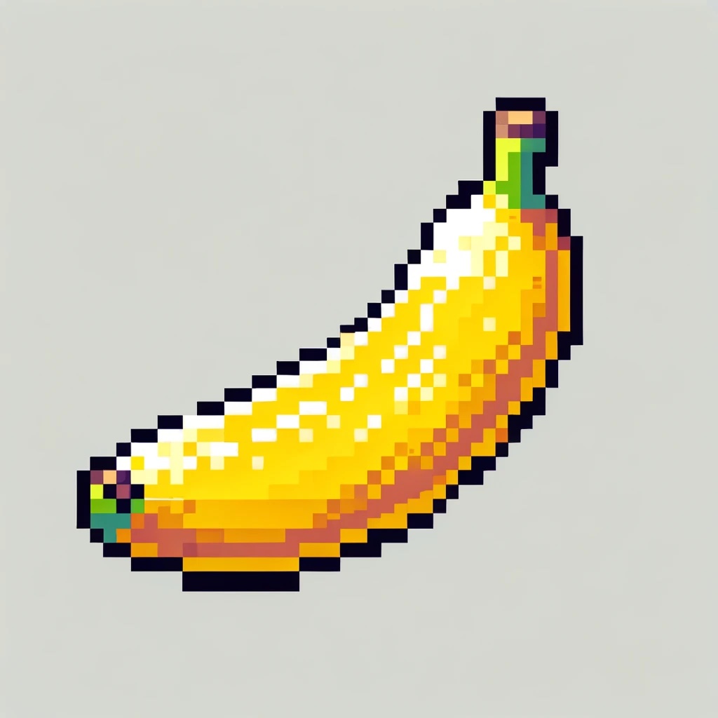 Banana pixel art