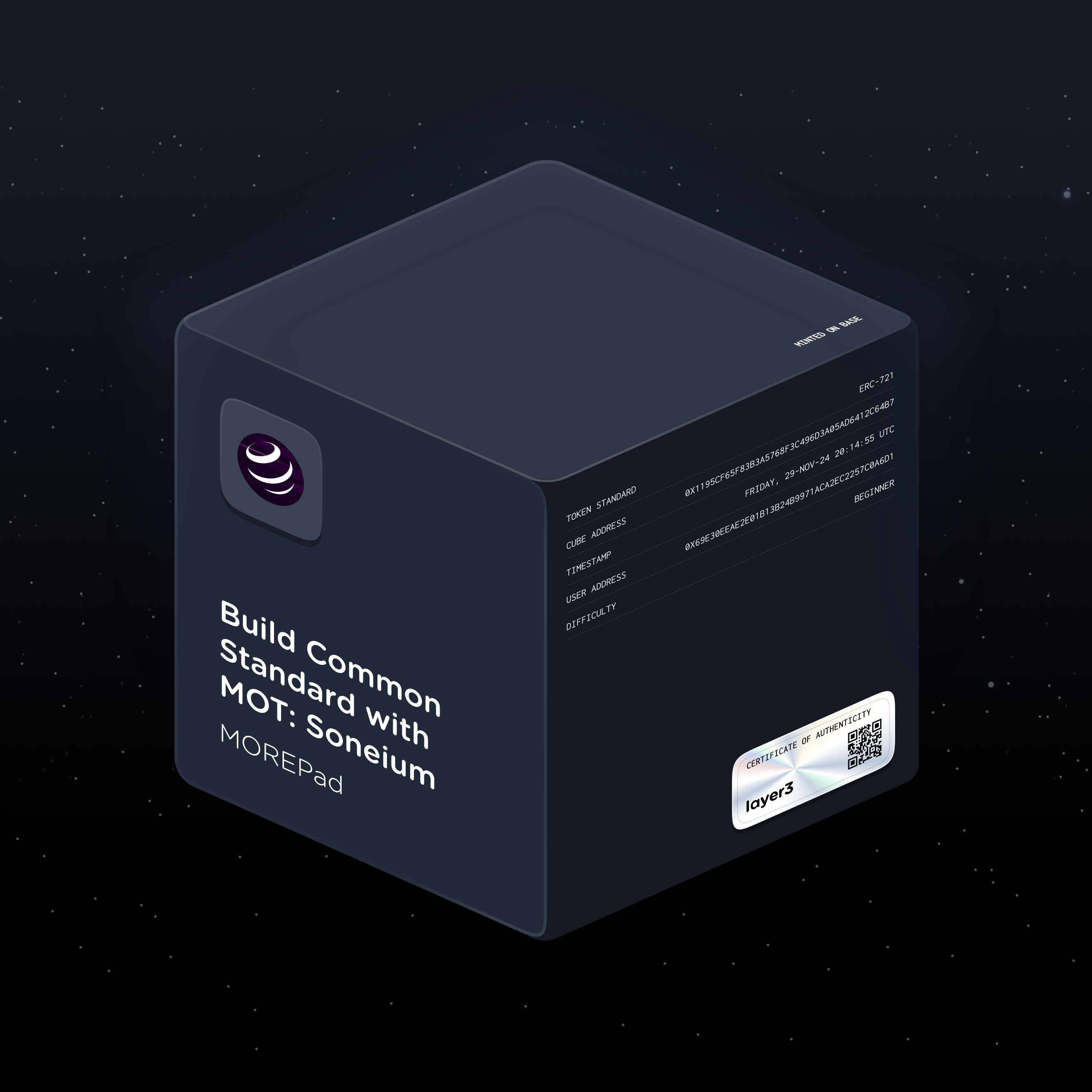 Build Common Standard with MOT: Soneium