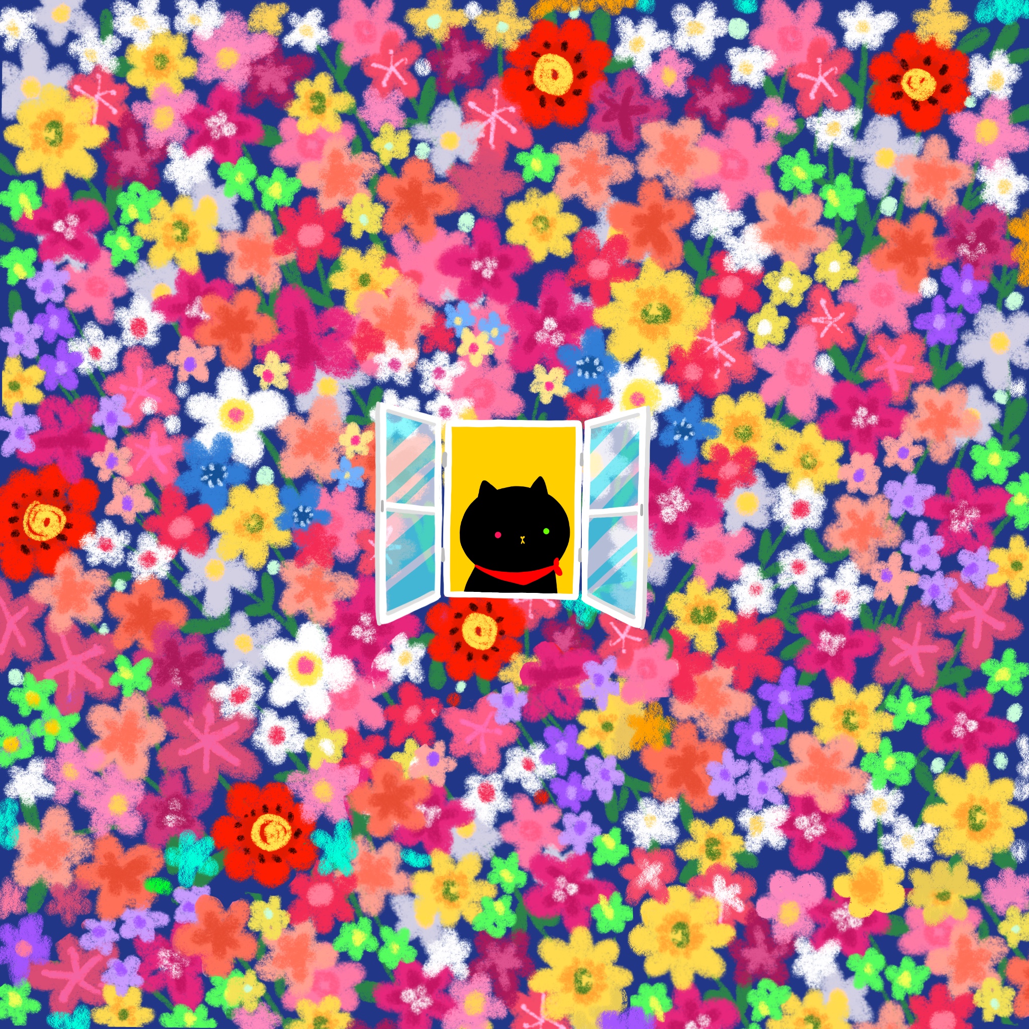 Flowers blooming by my window
