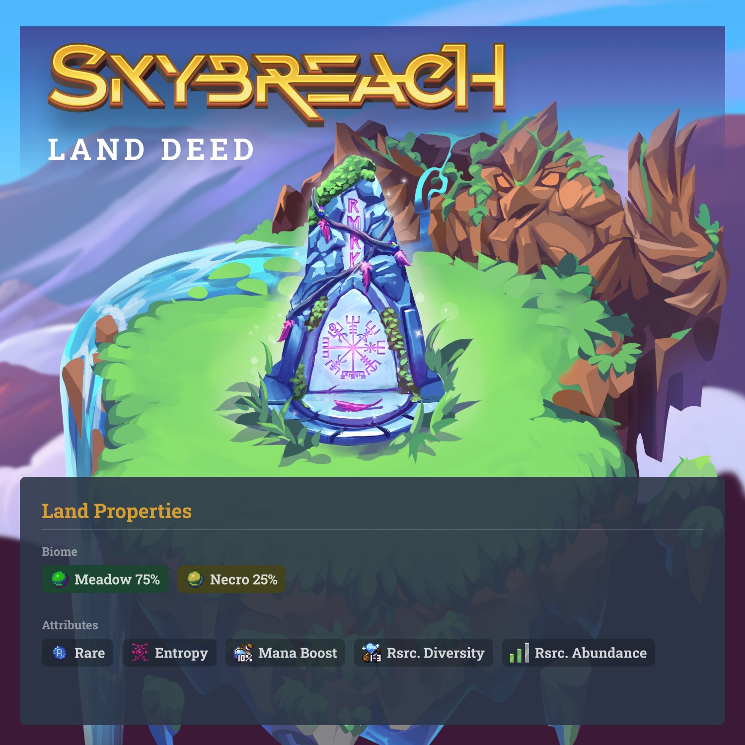 (231, 57) Skybreach Rare Land Deed