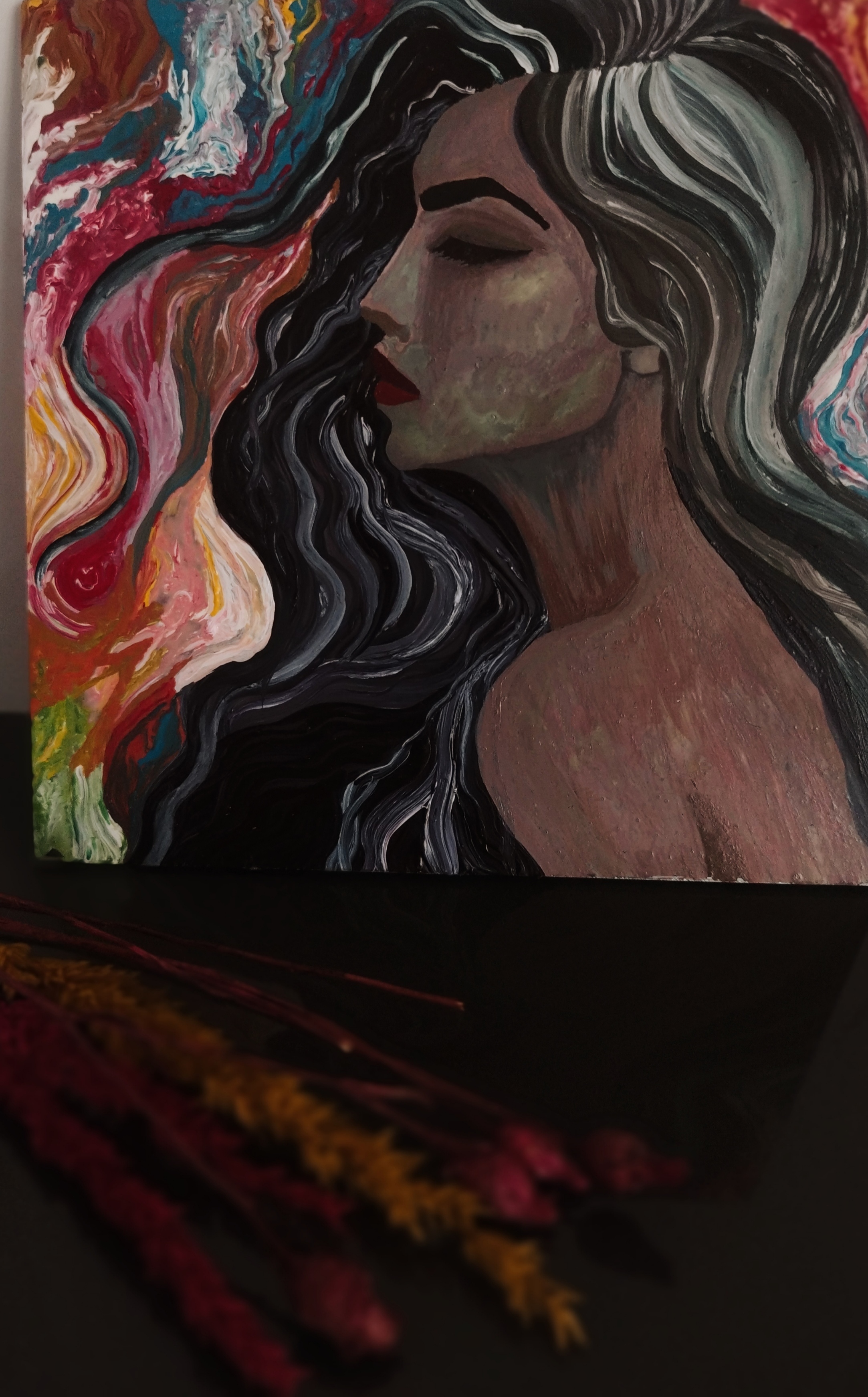 Woman (acrylic painting moment 🎨) #15