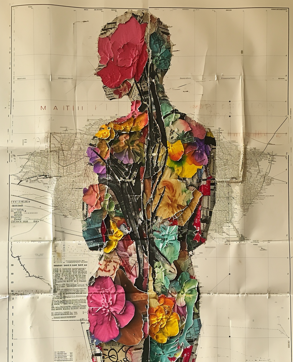 A layered mass of efflorescence