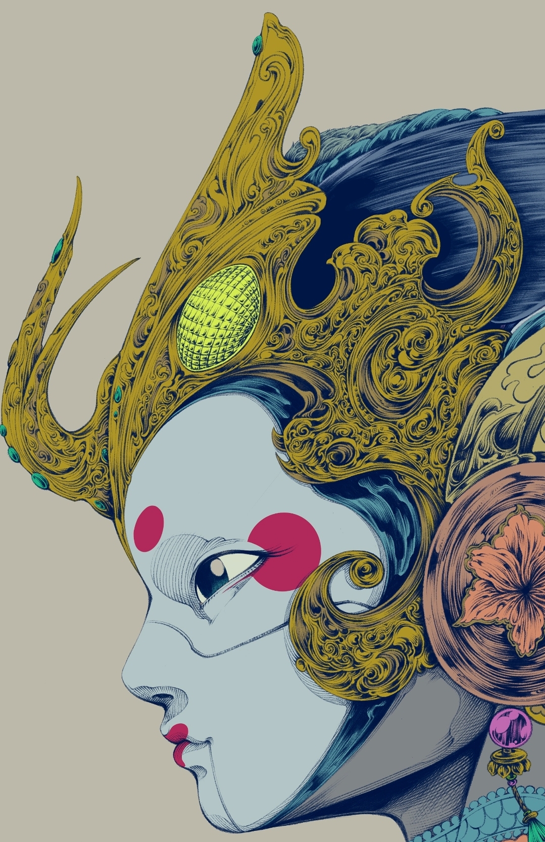 Inking detail process #1