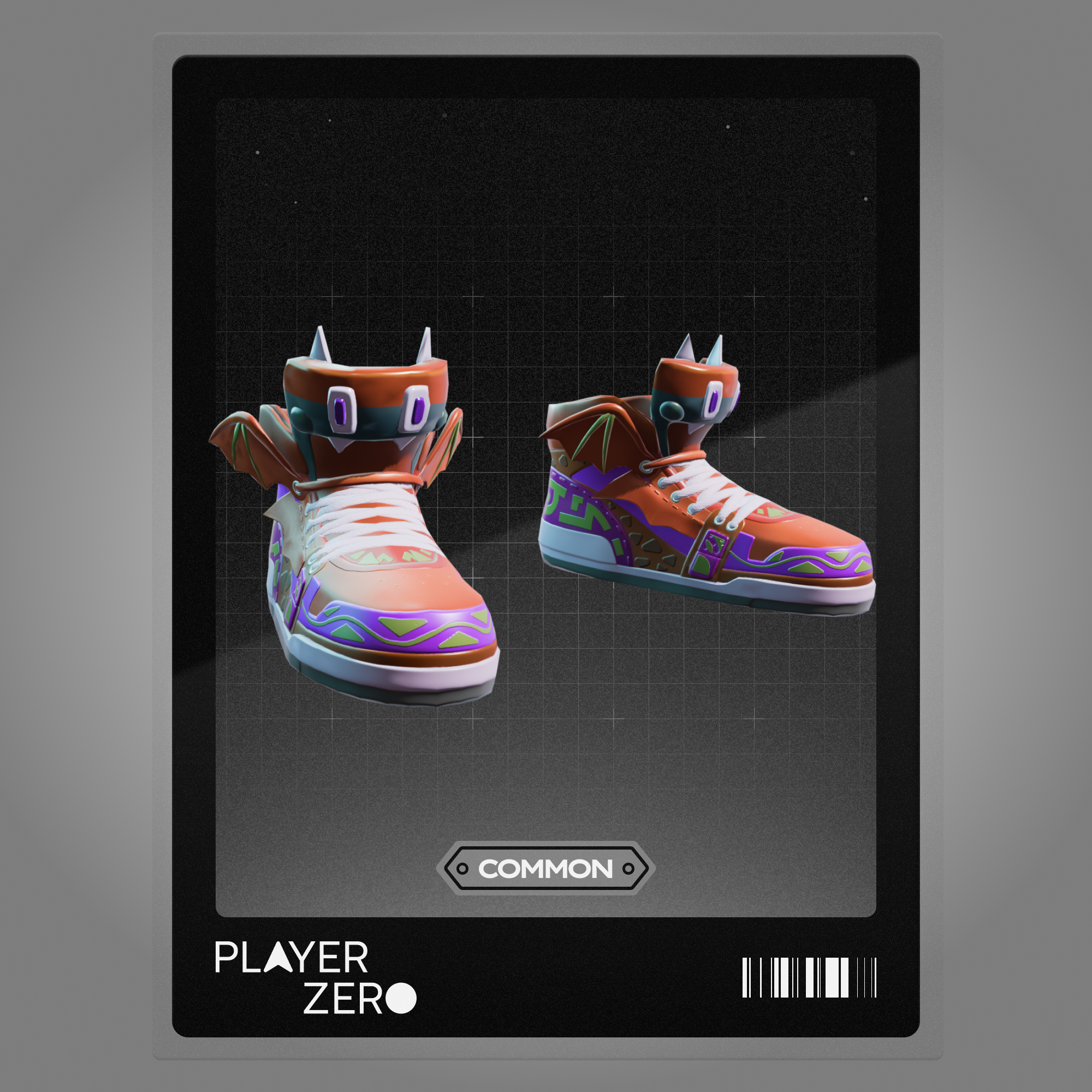 #13400 - Brown Winged Sneakers