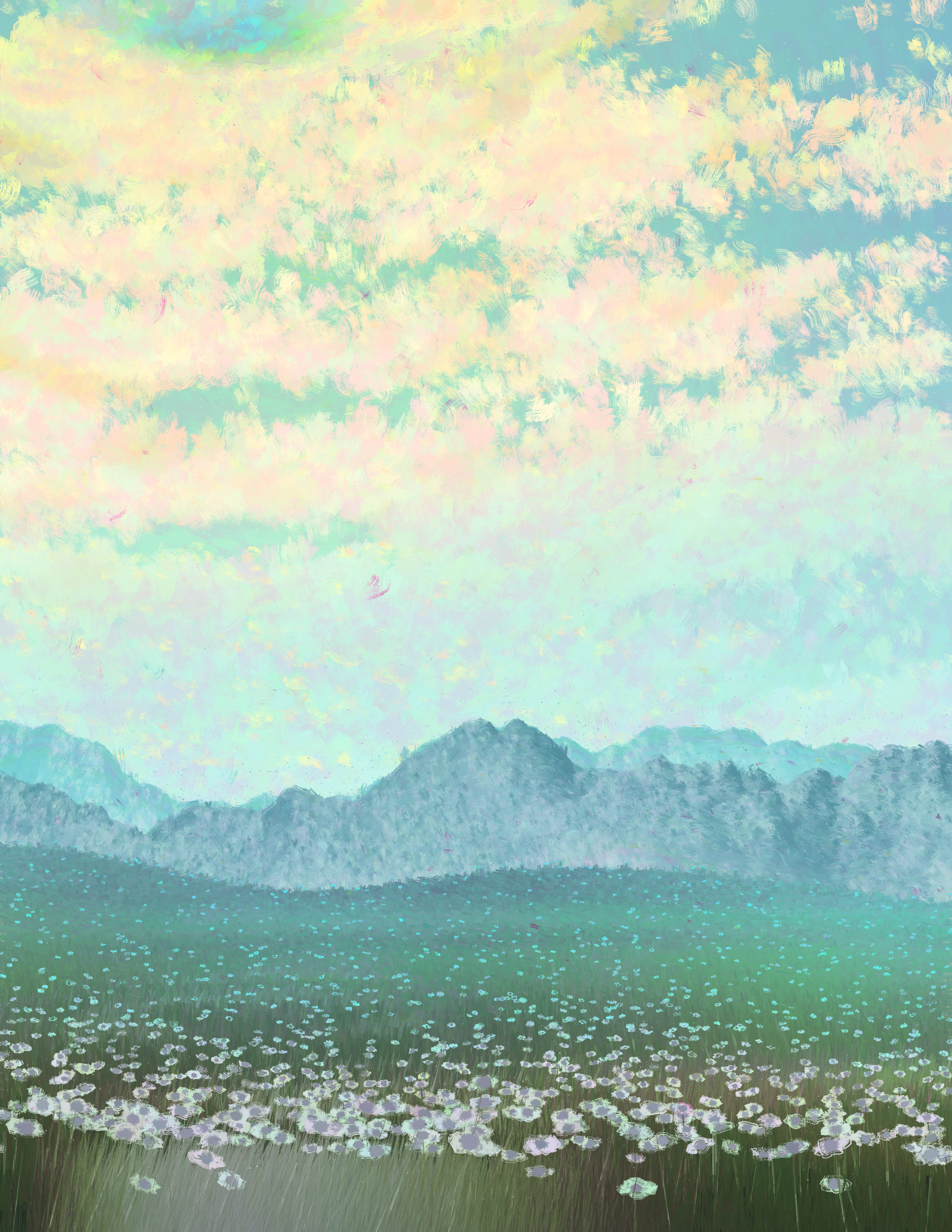 White Flower Field, Part 3