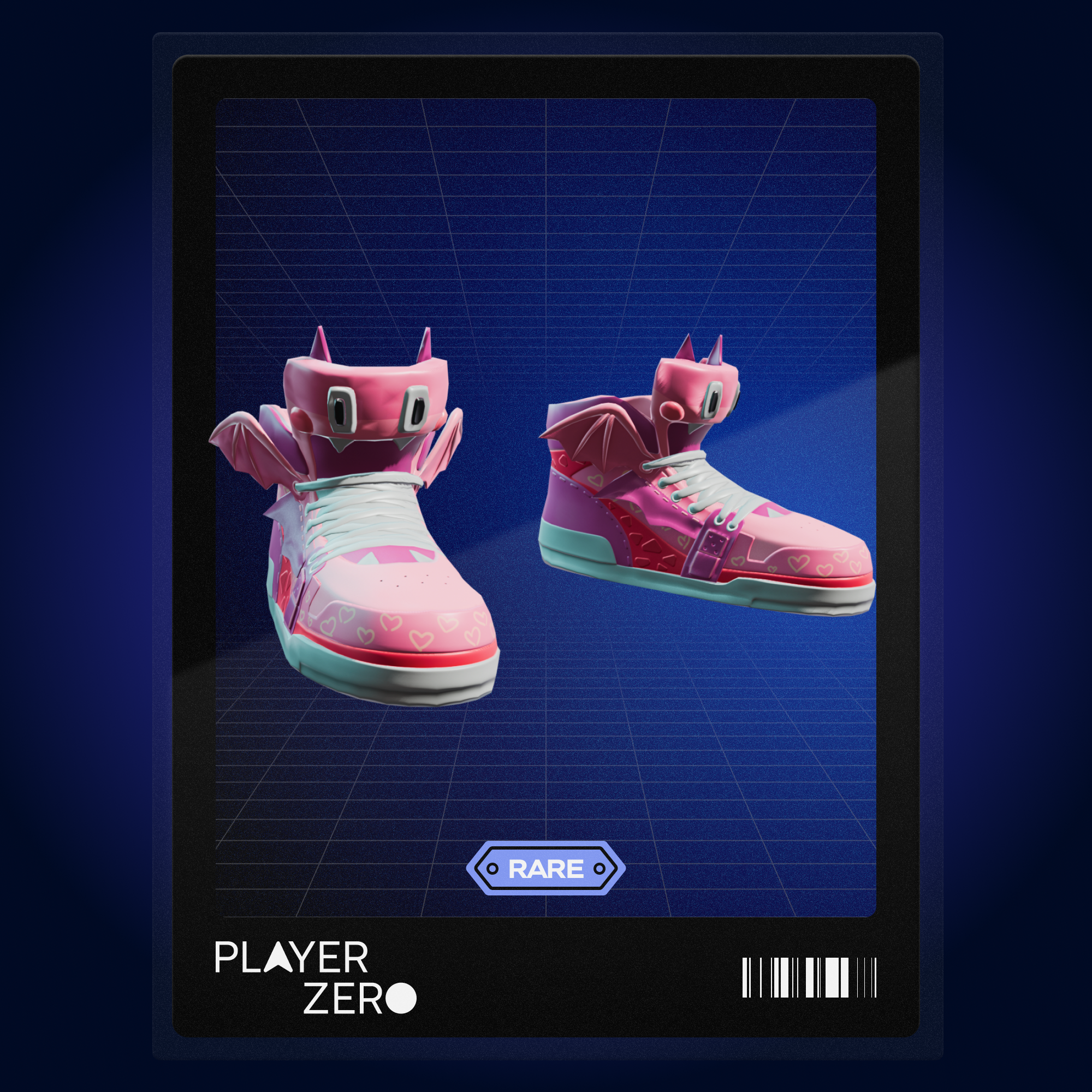 #45255 - Pink Winged Sneakers