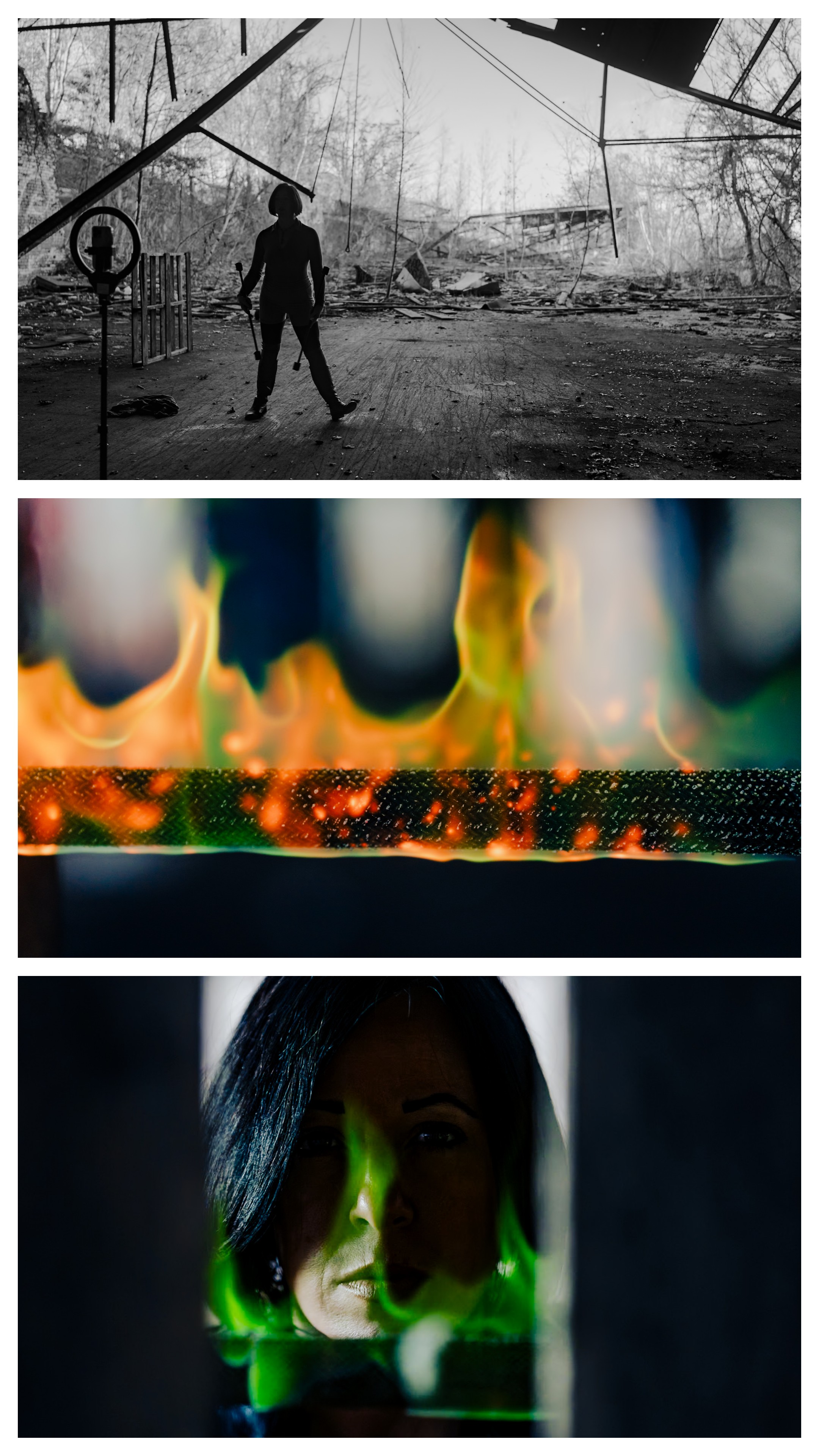Green flame