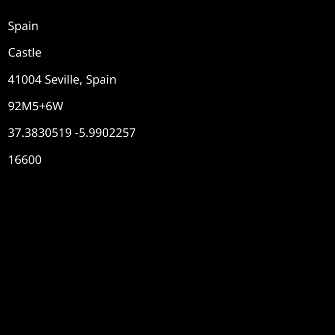 Fan of Royal Alcázar of Seville