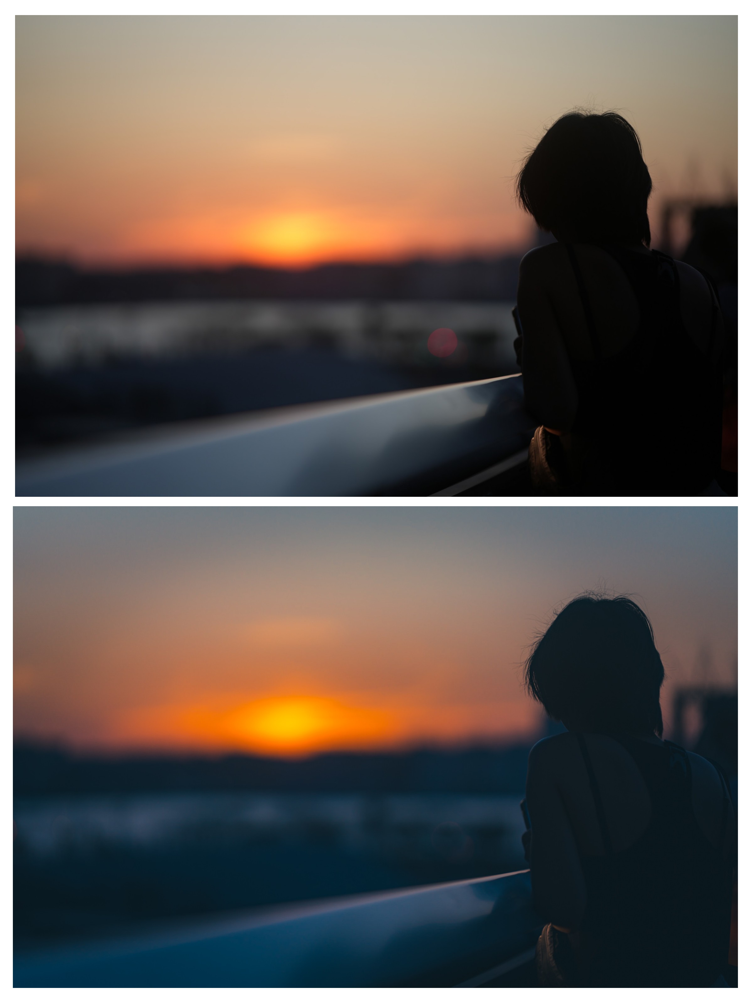 Sundown Solace (before/after)