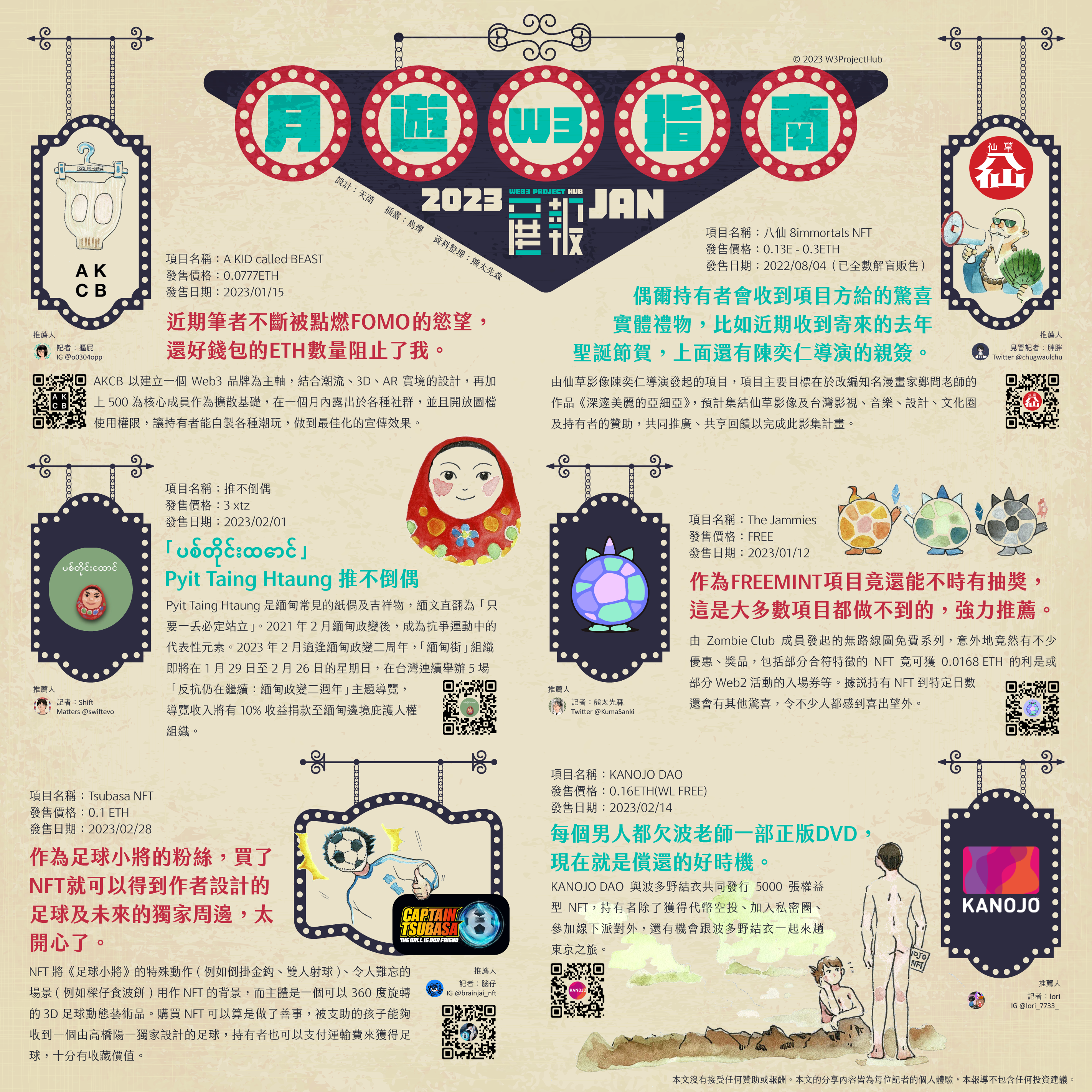 《月遊W3指南》2023年1月號