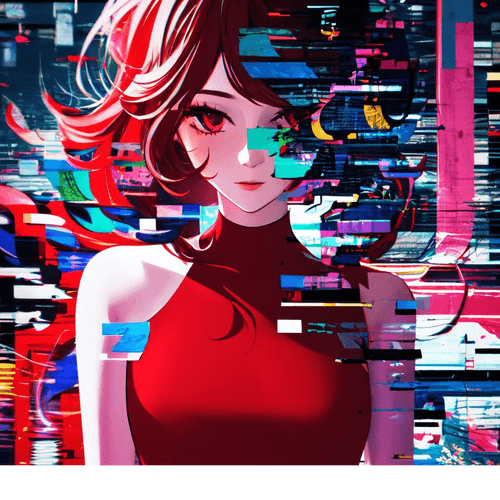 Digital Red Enchantment #174