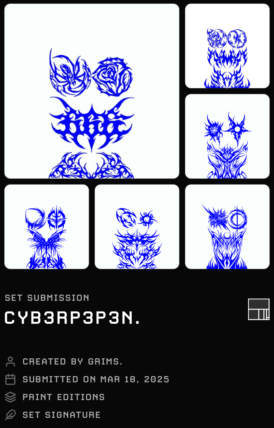 MY CYB3RP3P3N SET - VOTE BELOW.