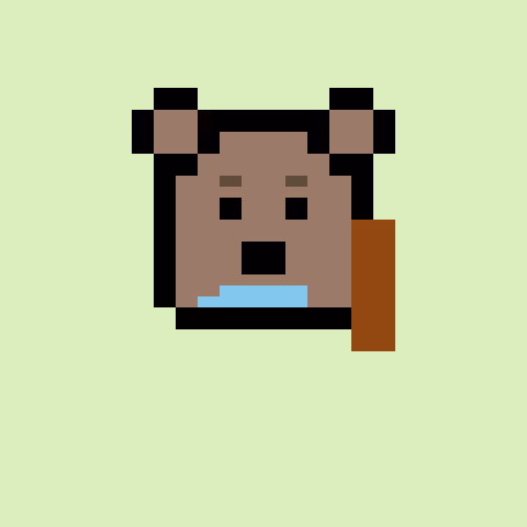 Pixel Bear #74254