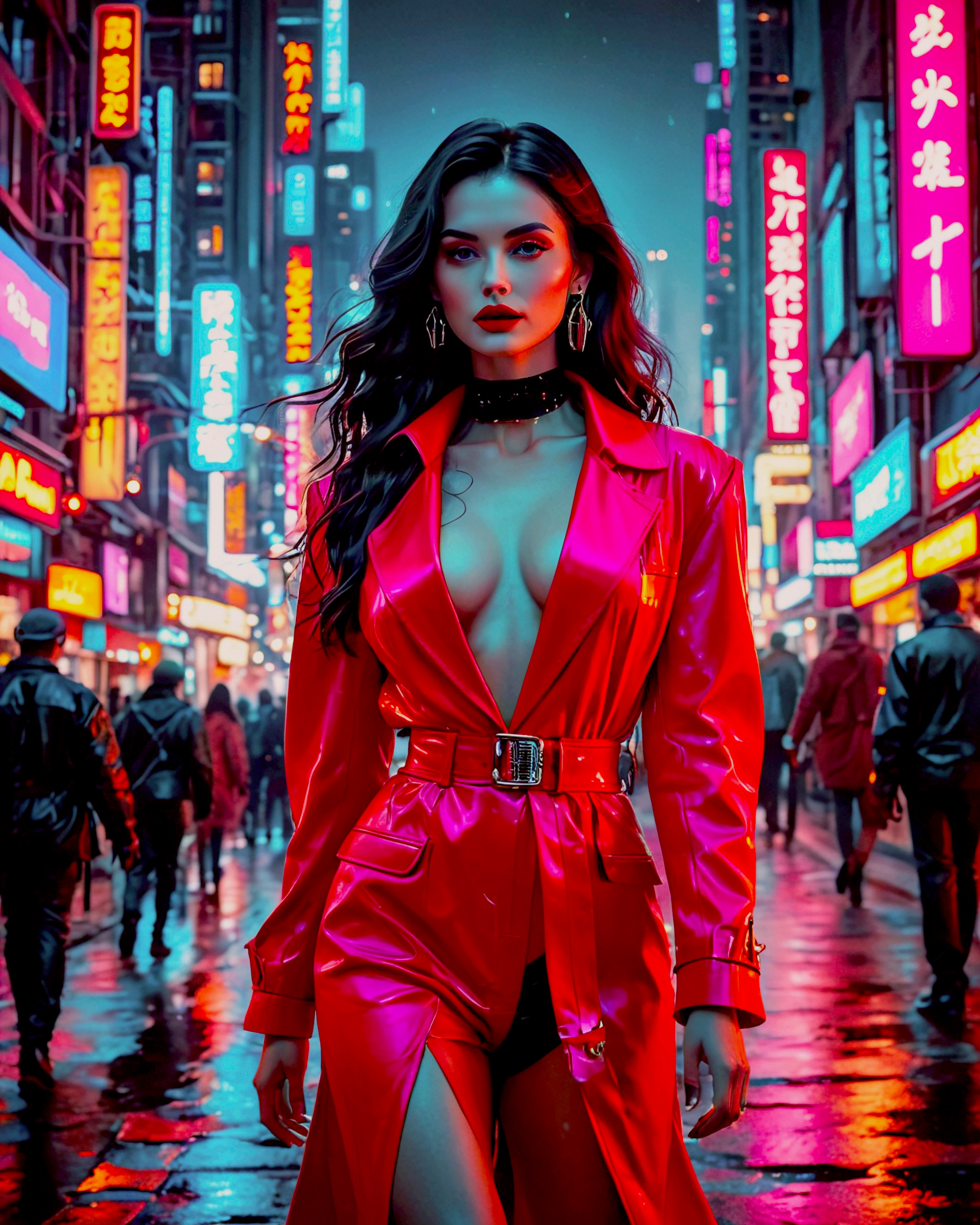 Neon Siren of the Synthetic Streets #49