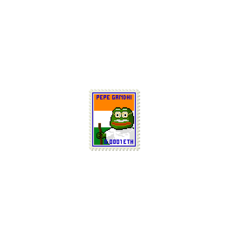 Pixel Stamps - PEPE GANDHI
