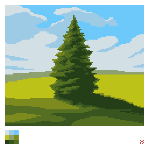 Pixel Arboretum Black Spruce