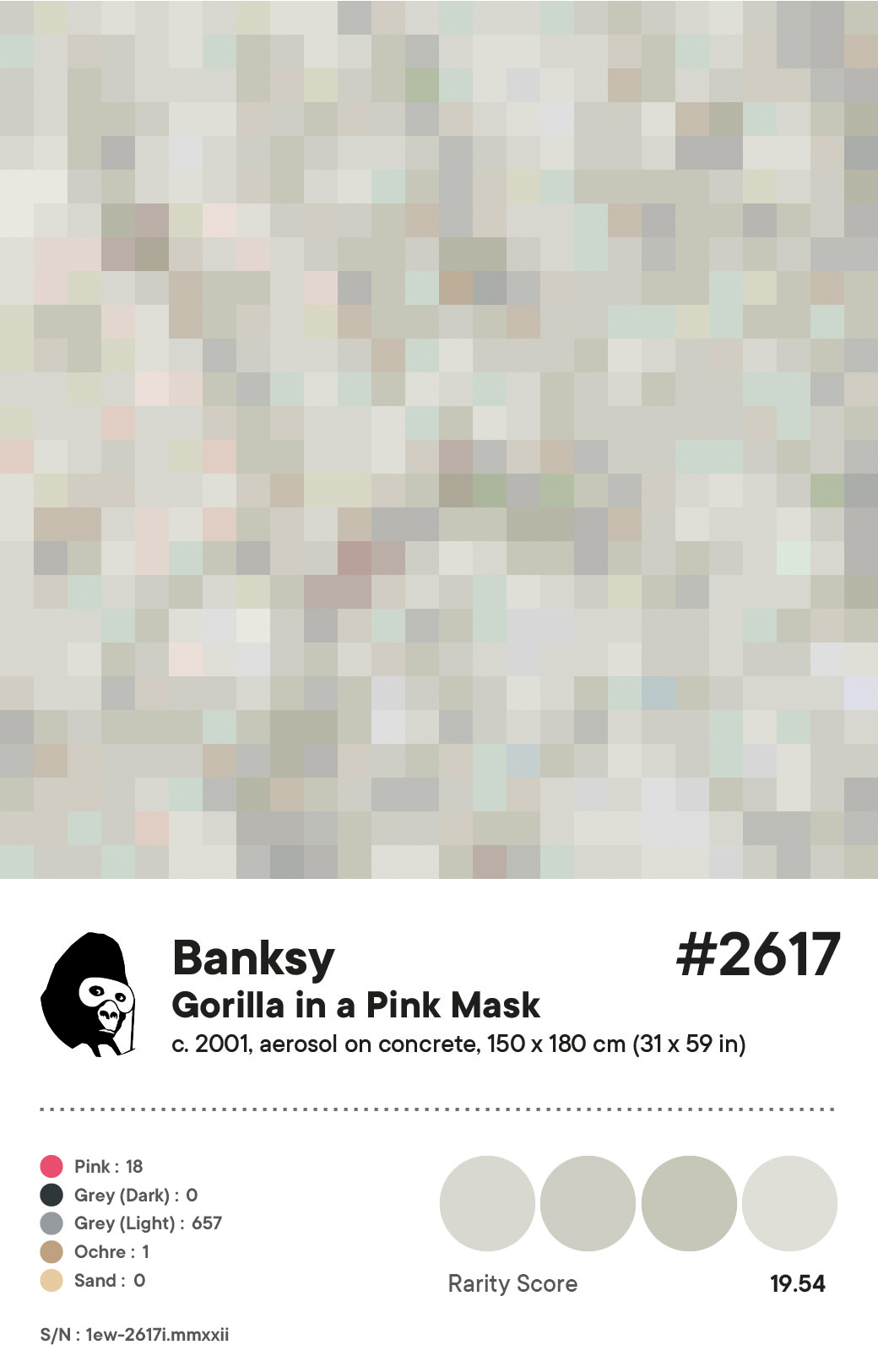 Gorilla in a Pink Mask #2617