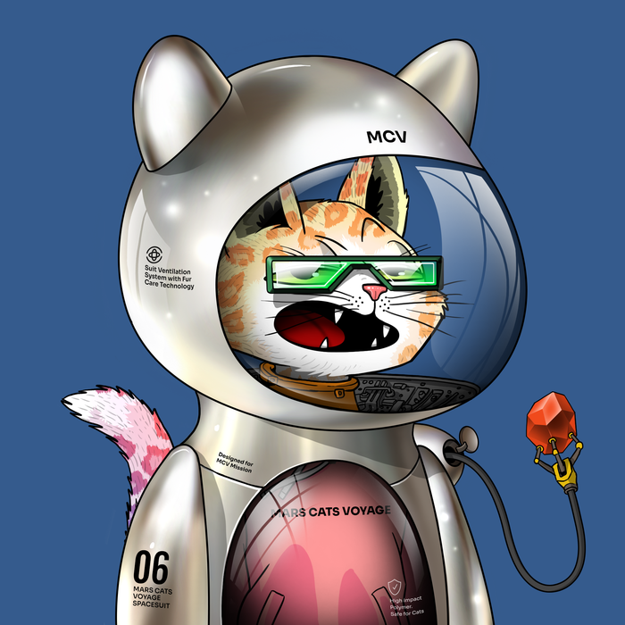 Mars Cat in Spacesuit #1949