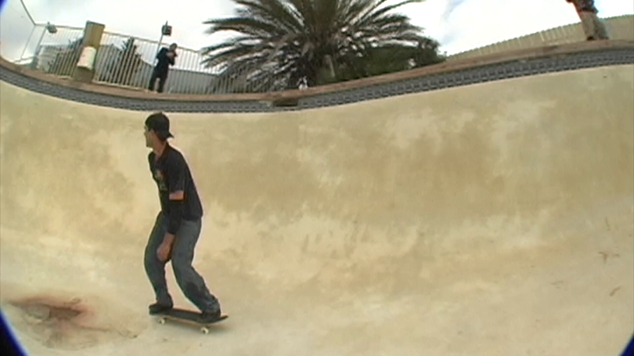 Backyard Pool Love seat rock fakie transfer rubber out. 40