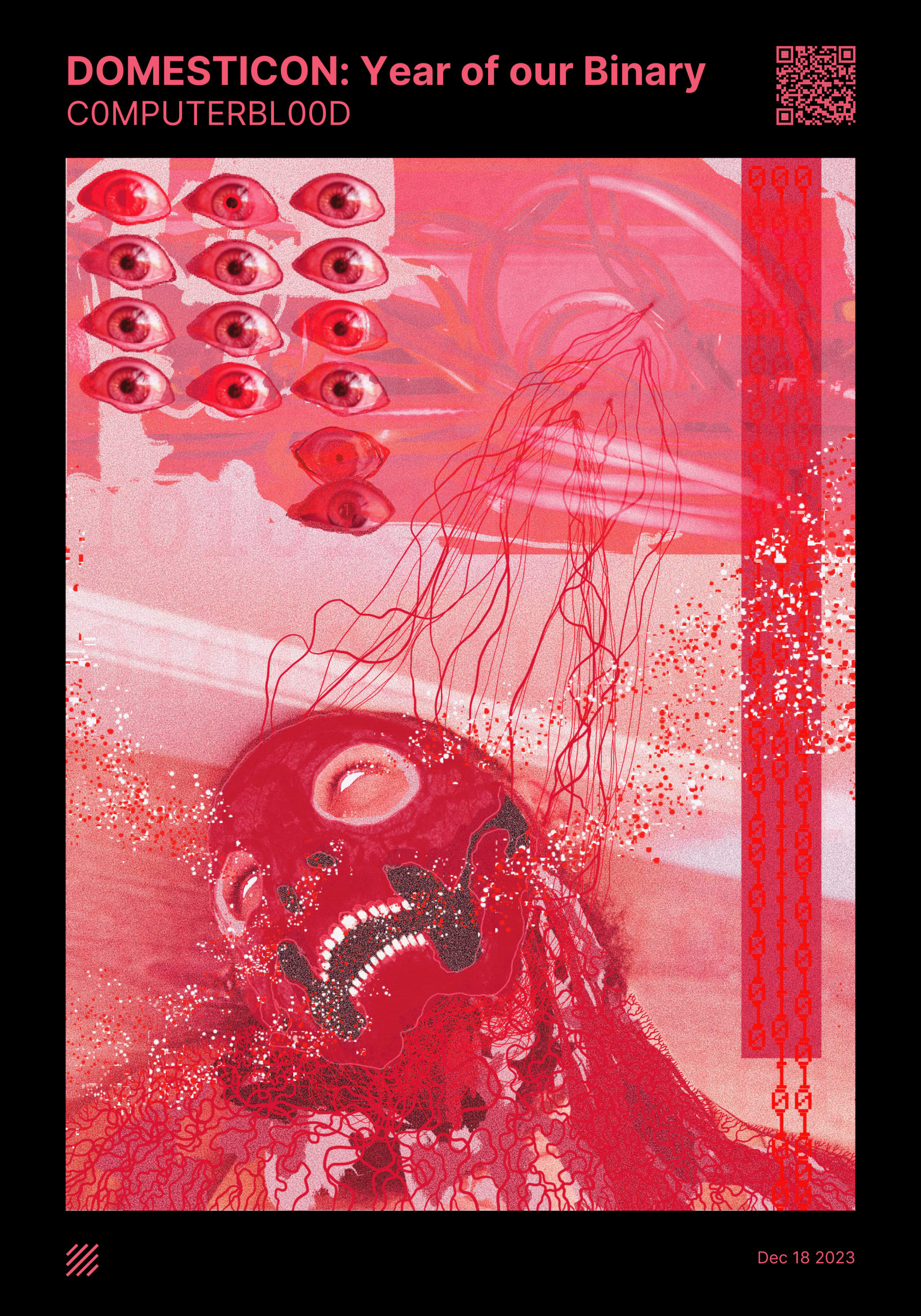 C0MPUTER BL00D DOMESTICON: Year of our Binary v.001 (Self Portrait) by C0MPUTERBL00D_Whalesink