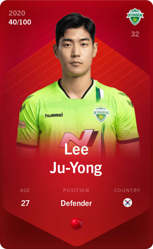 Lee Ju-Yong 2020-21 • Rare 40/100