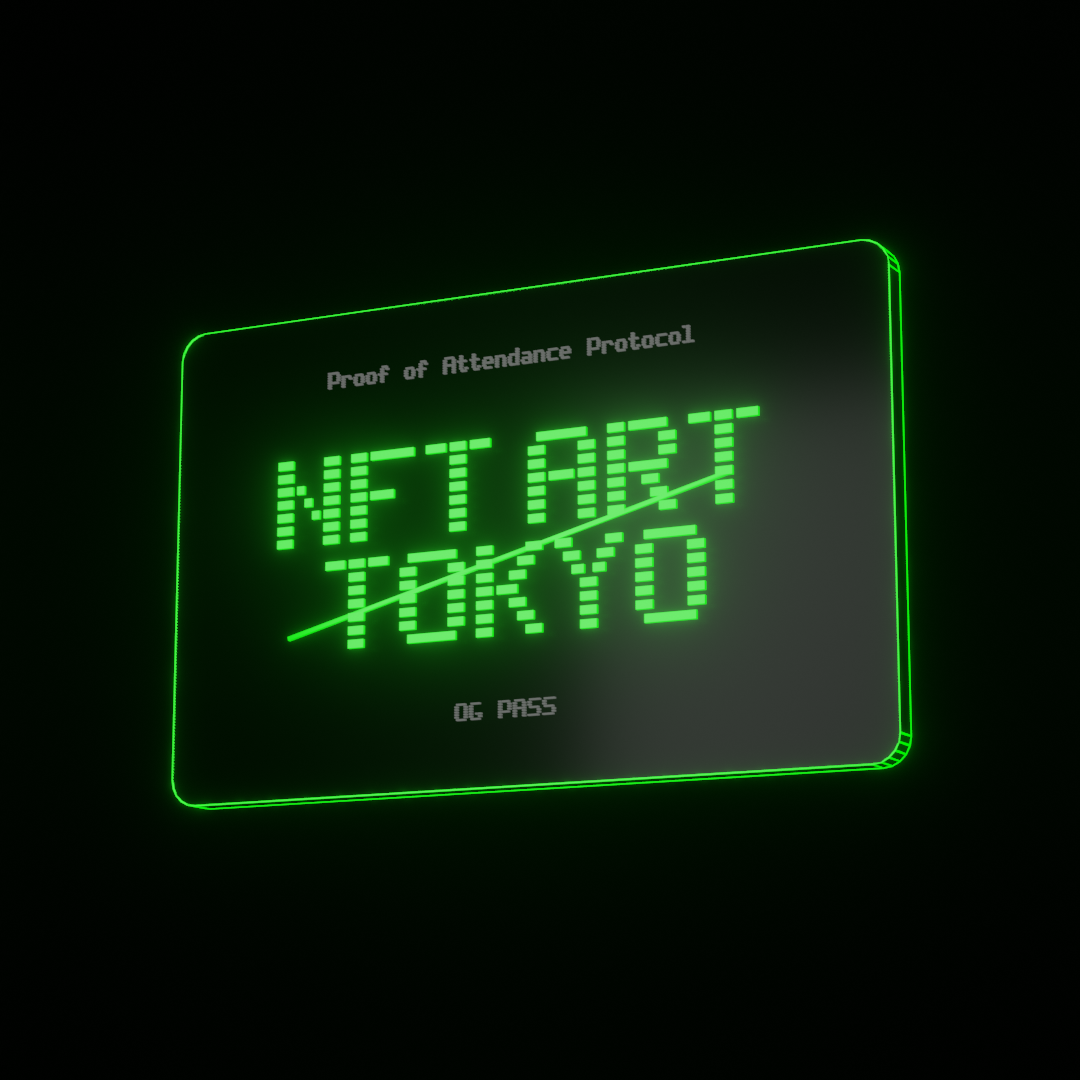 NFT ART TOKYO OG PASS #597