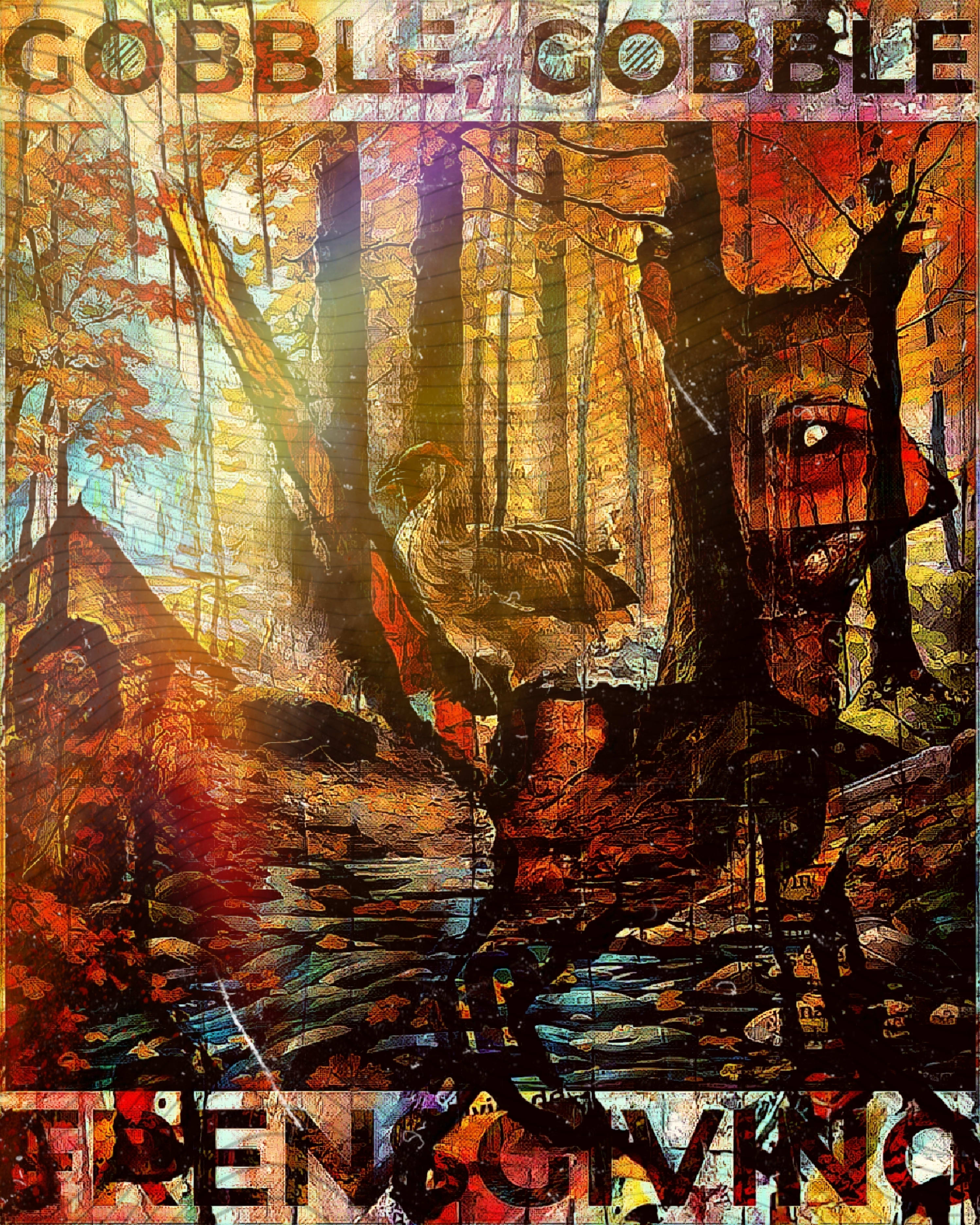 Gobble, Gobble - Animated GIF Version by jeffrolandmagic