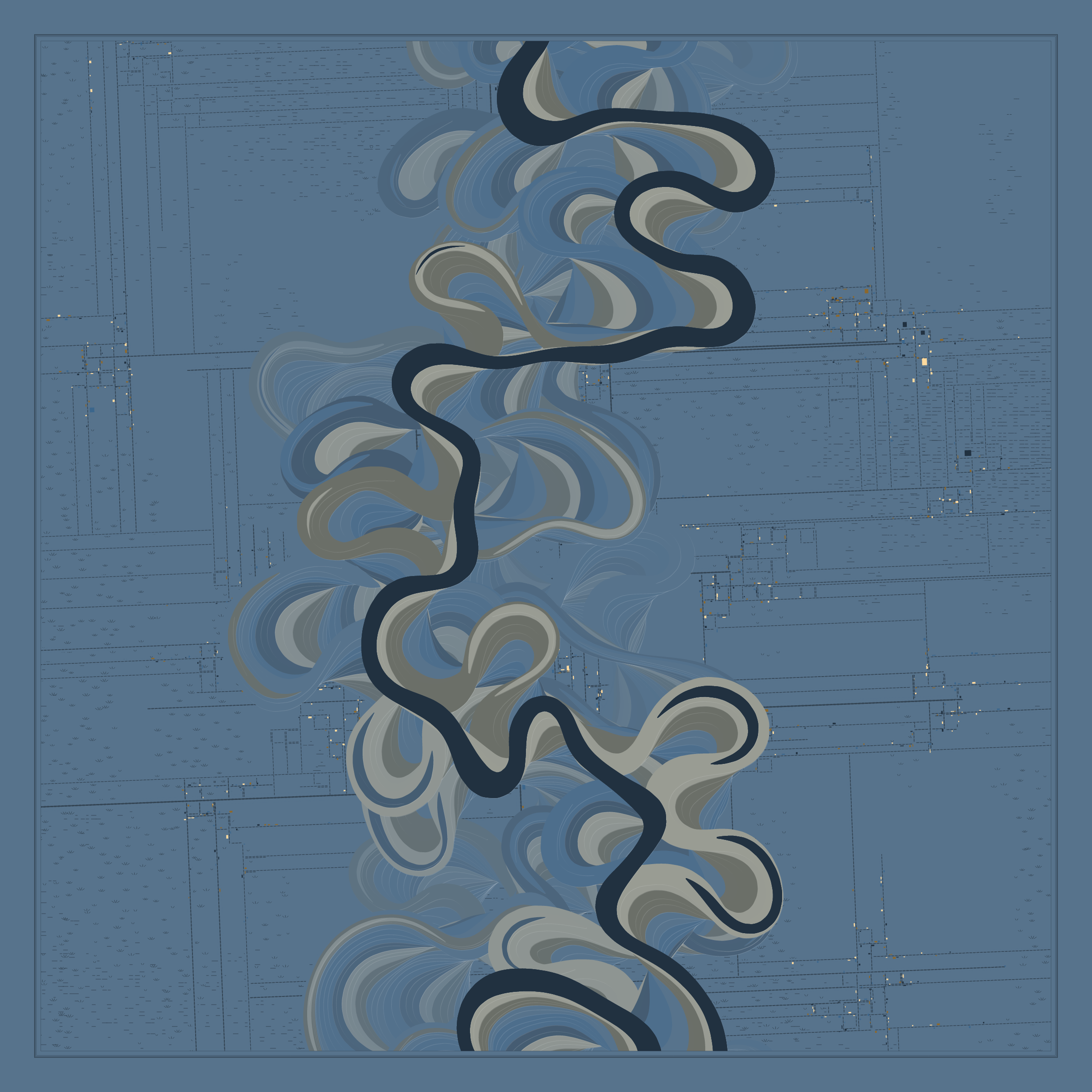 Ancient Courses of Fictional Rivers #213