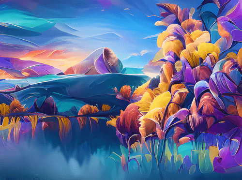 Cherry Blossoms in Space