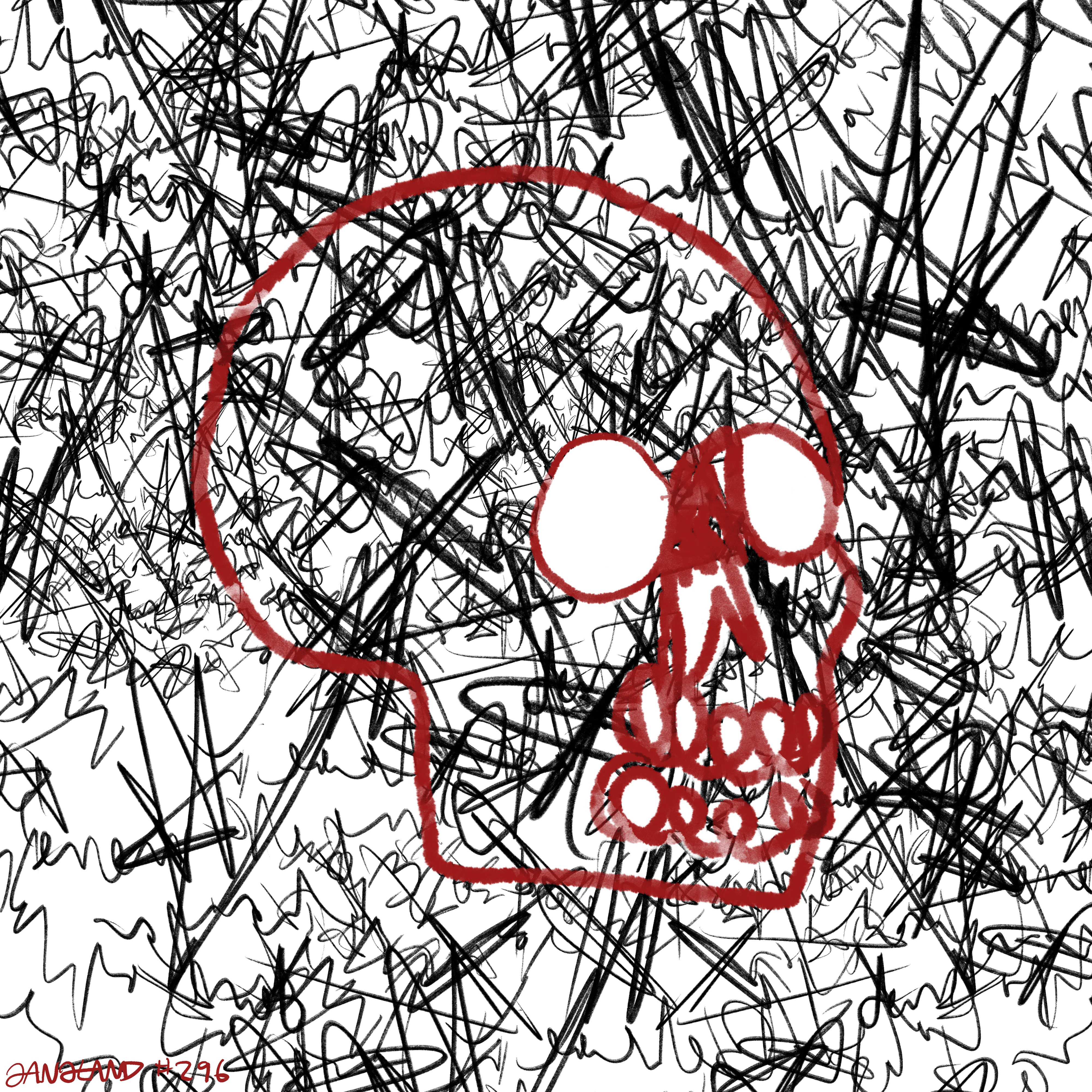 Gangland Skull #296 - by Eddie Gangland
