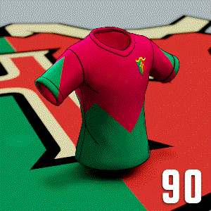 Portugal Home Jersey 90