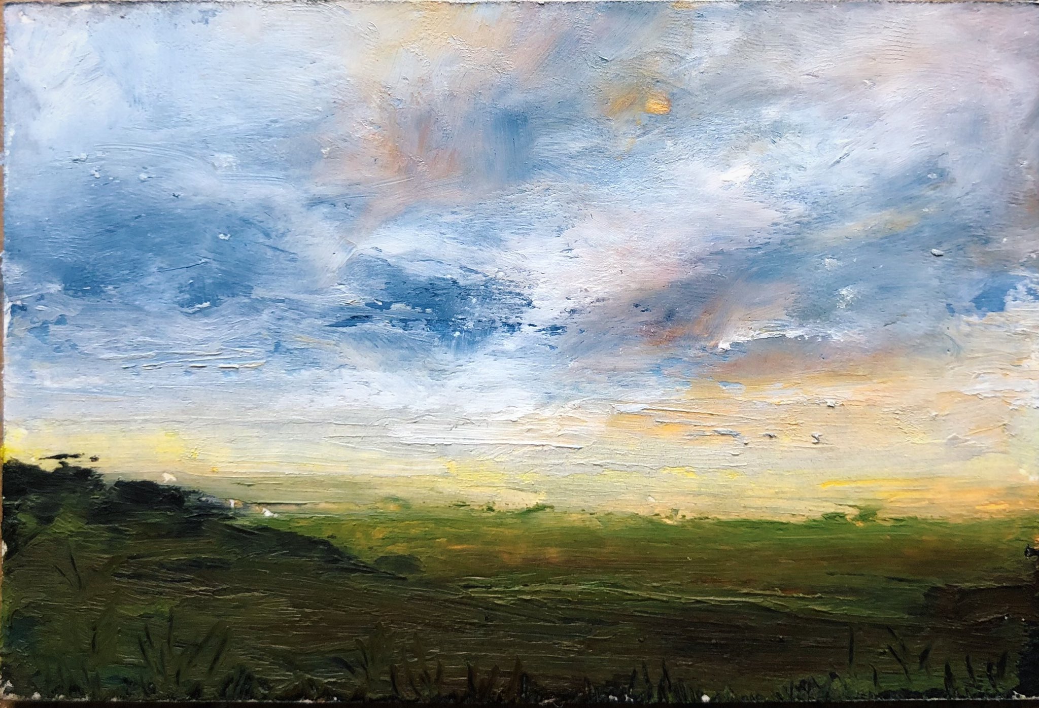 The sky above