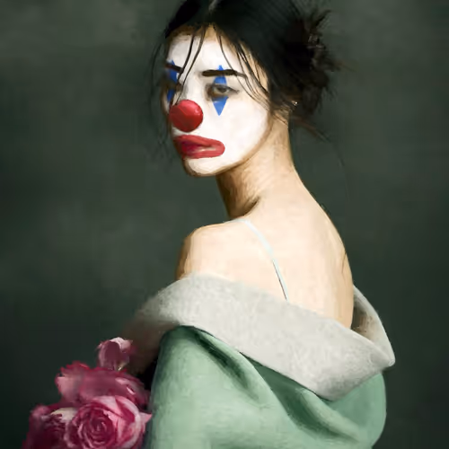 A transformative use of a clown (Artist signed and numbered edition of 200), 2024