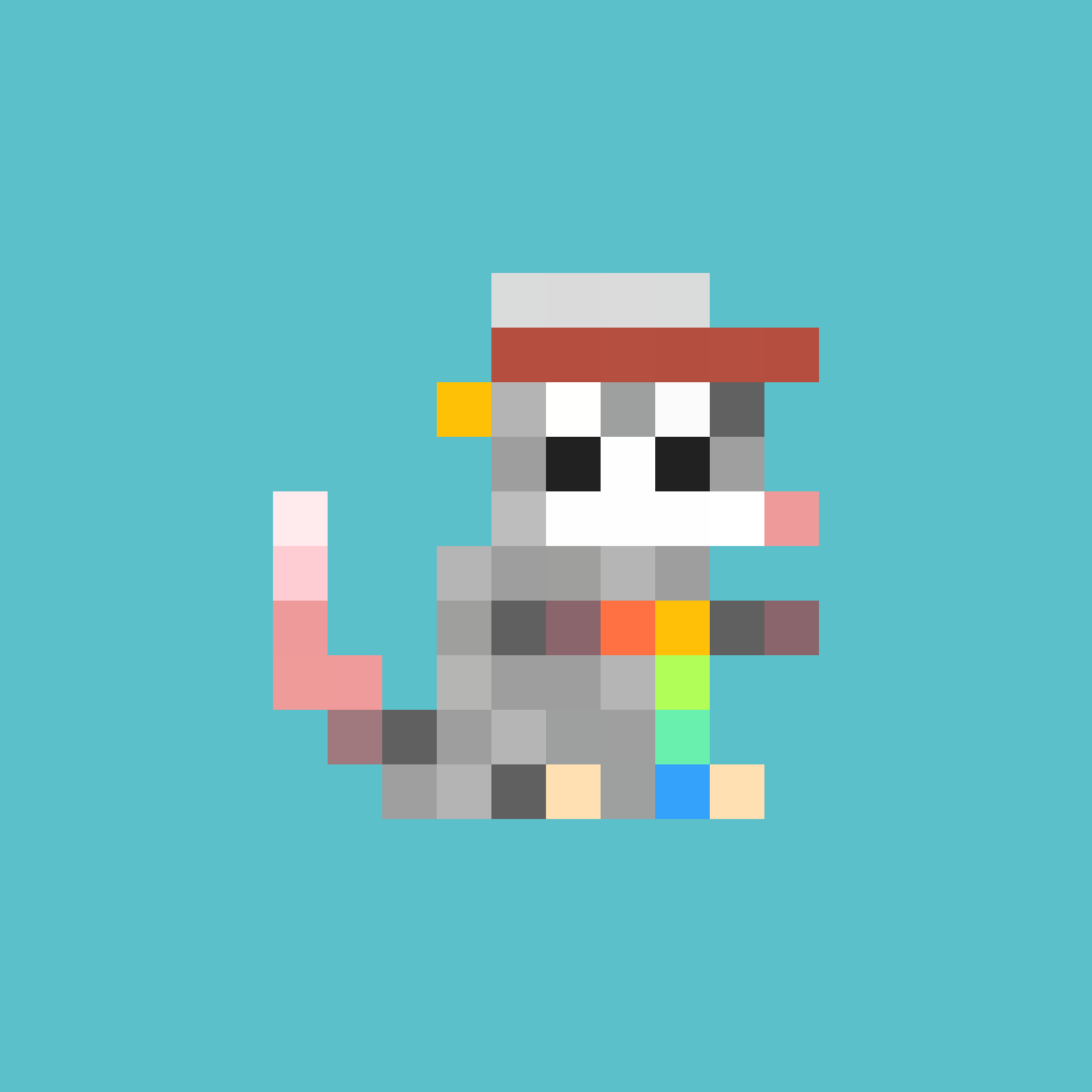 Tiny Punk Opossum #106