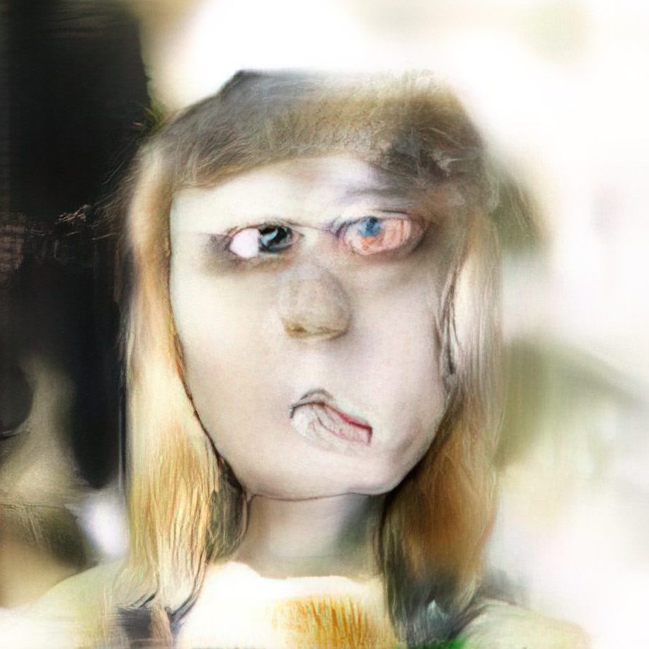 Freaky Faces 37 of 50 - Sally thinks