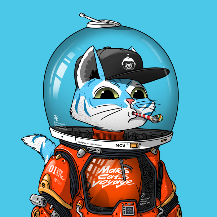 Mars Cat in Spacesuit #1178