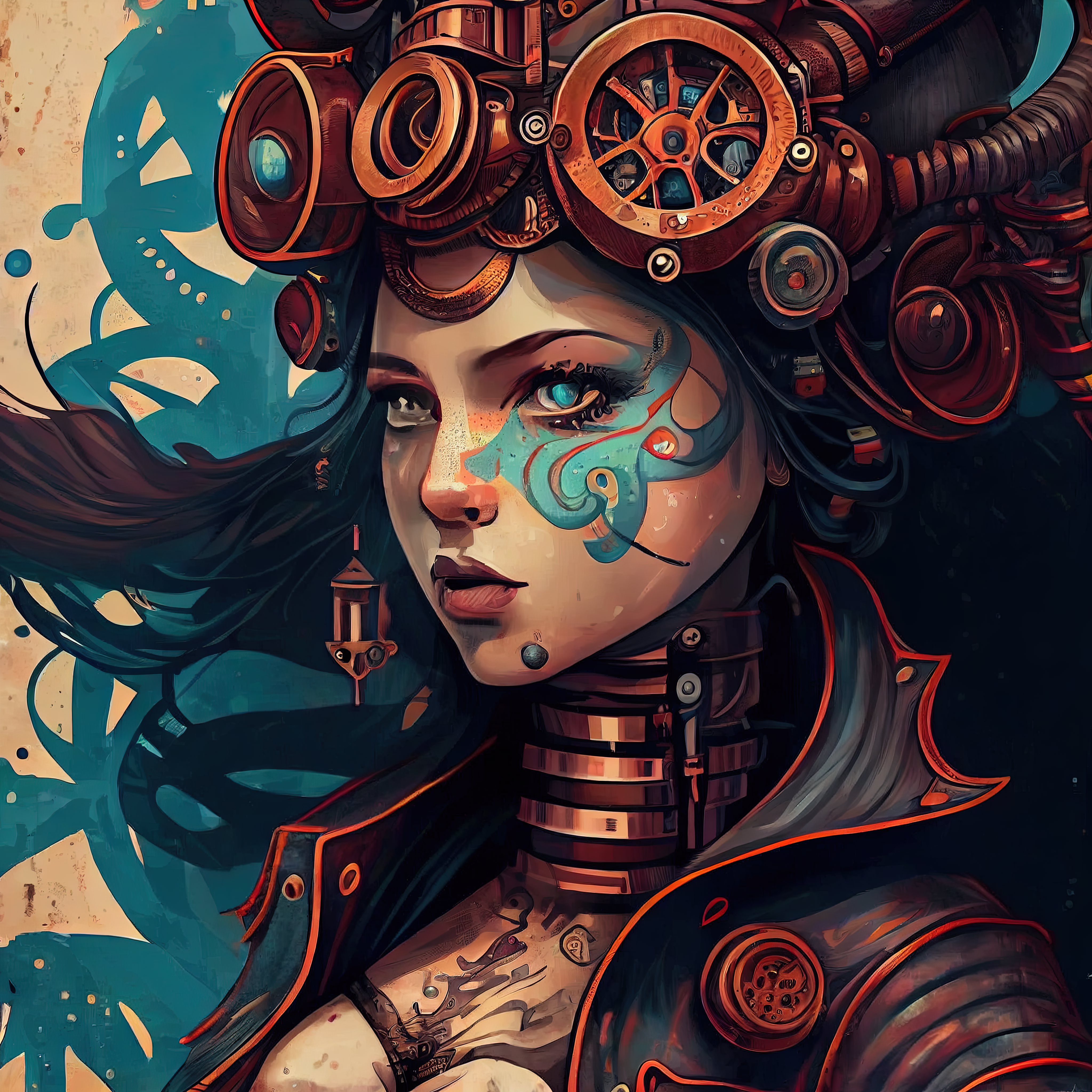Cyberpunk lady