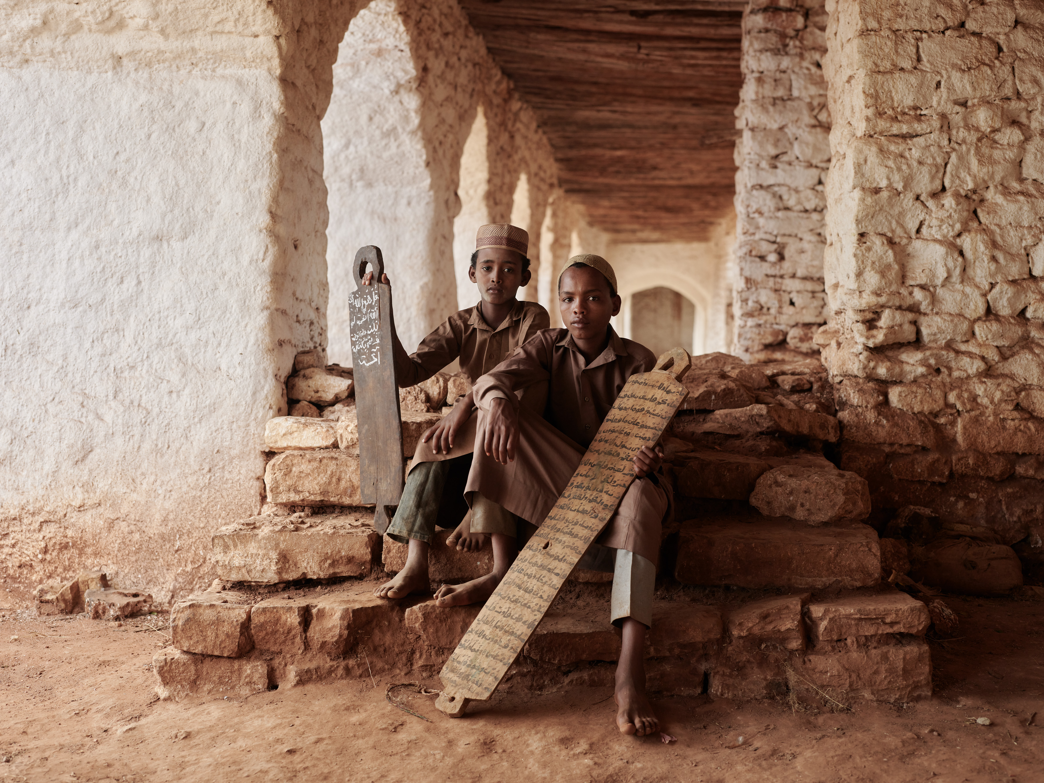 Ethiopia - Sebahaddin and Minkerim with Quran Tablets