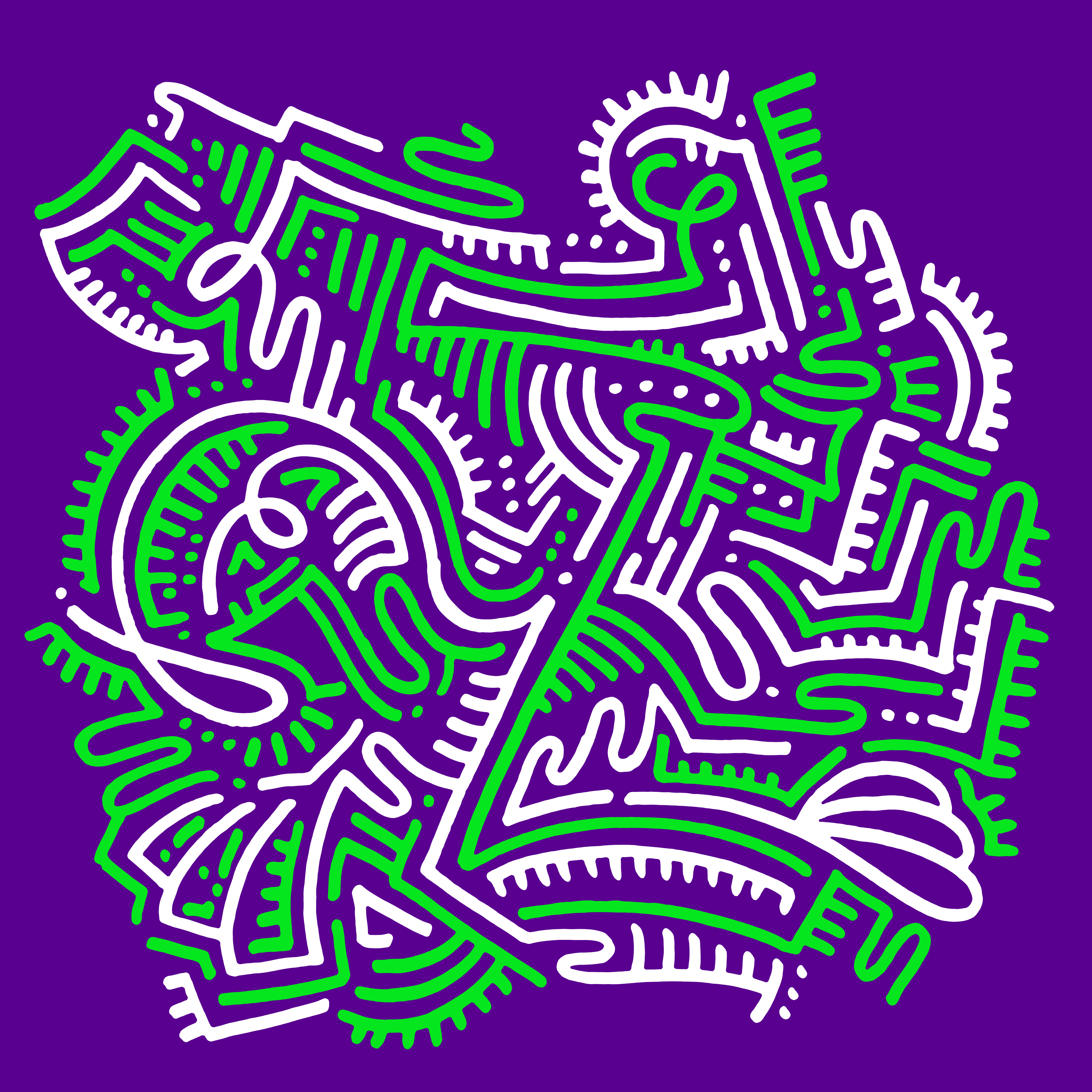 Gentangle #0044 “Don't touch now.”