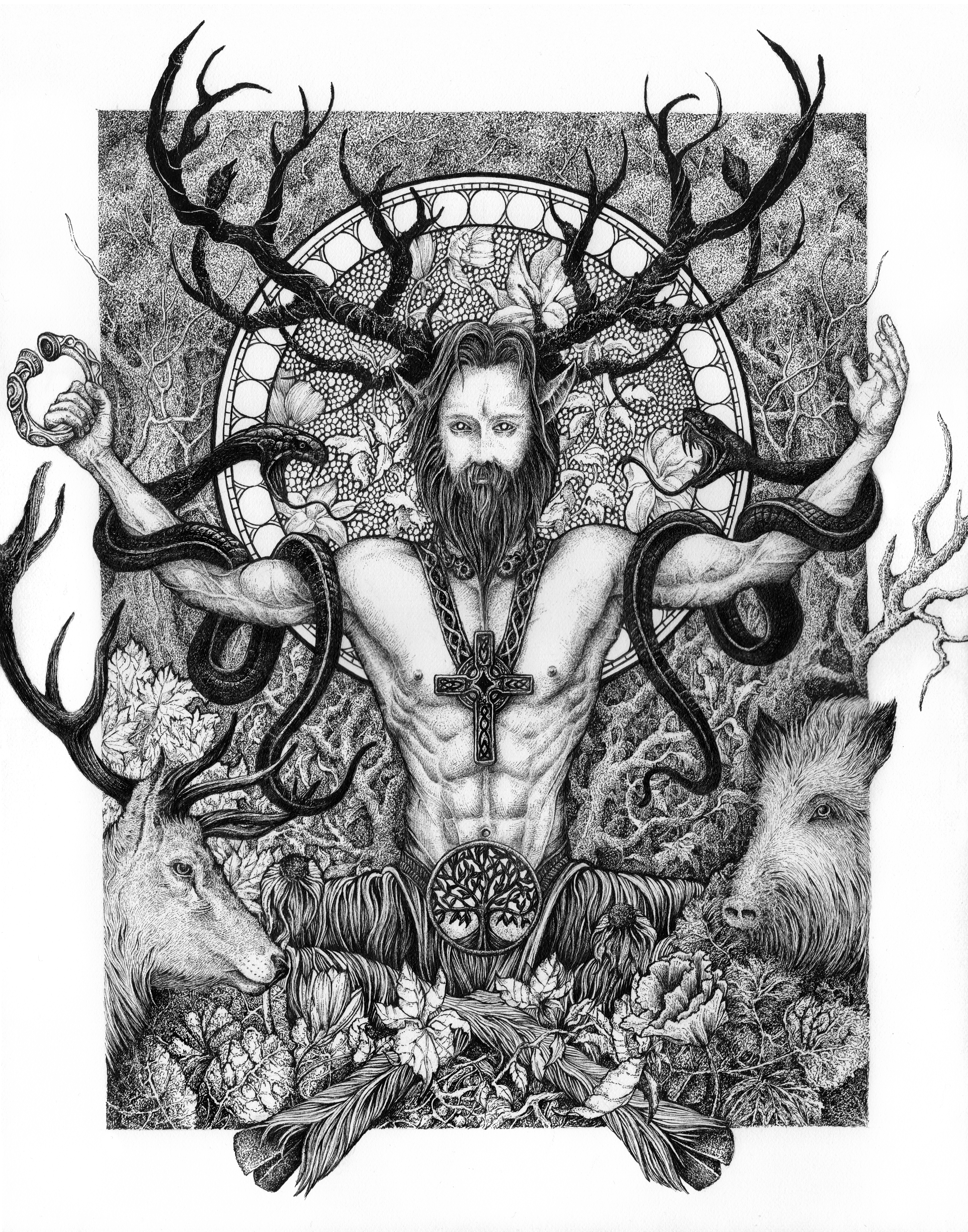 Ancient God of the Forest III Cernunnos