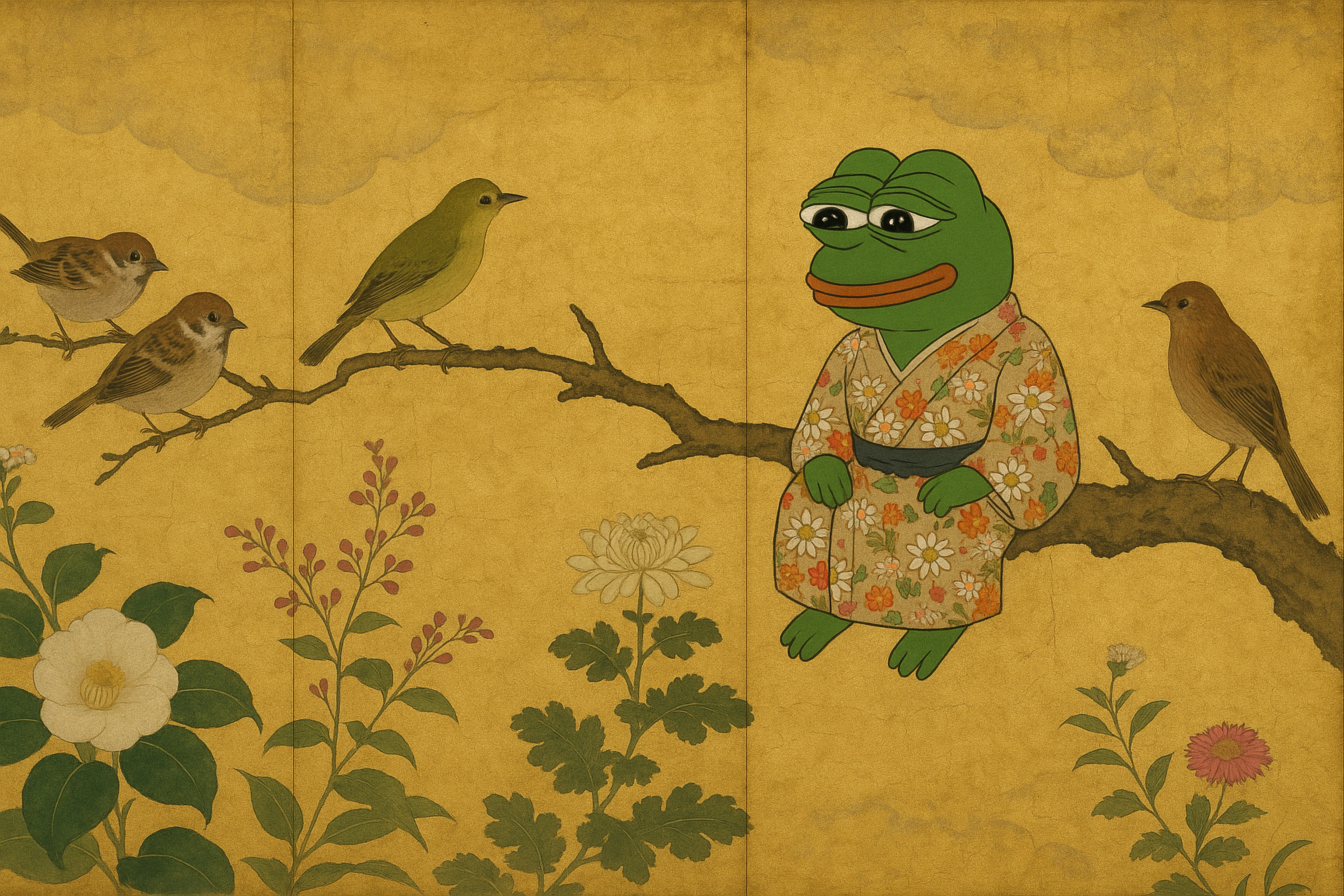 Pepe among Hoitsu’s Garden Birds