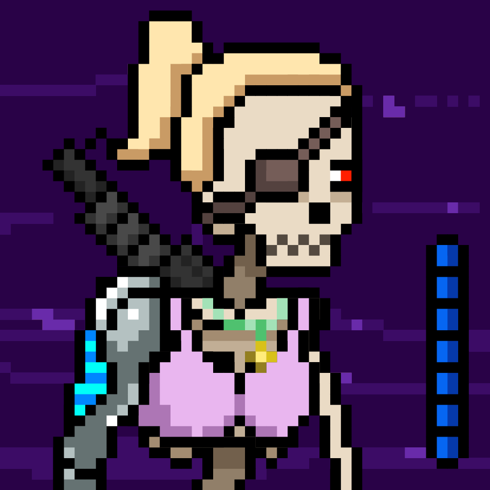 Ordinal Ladies Skull #4084