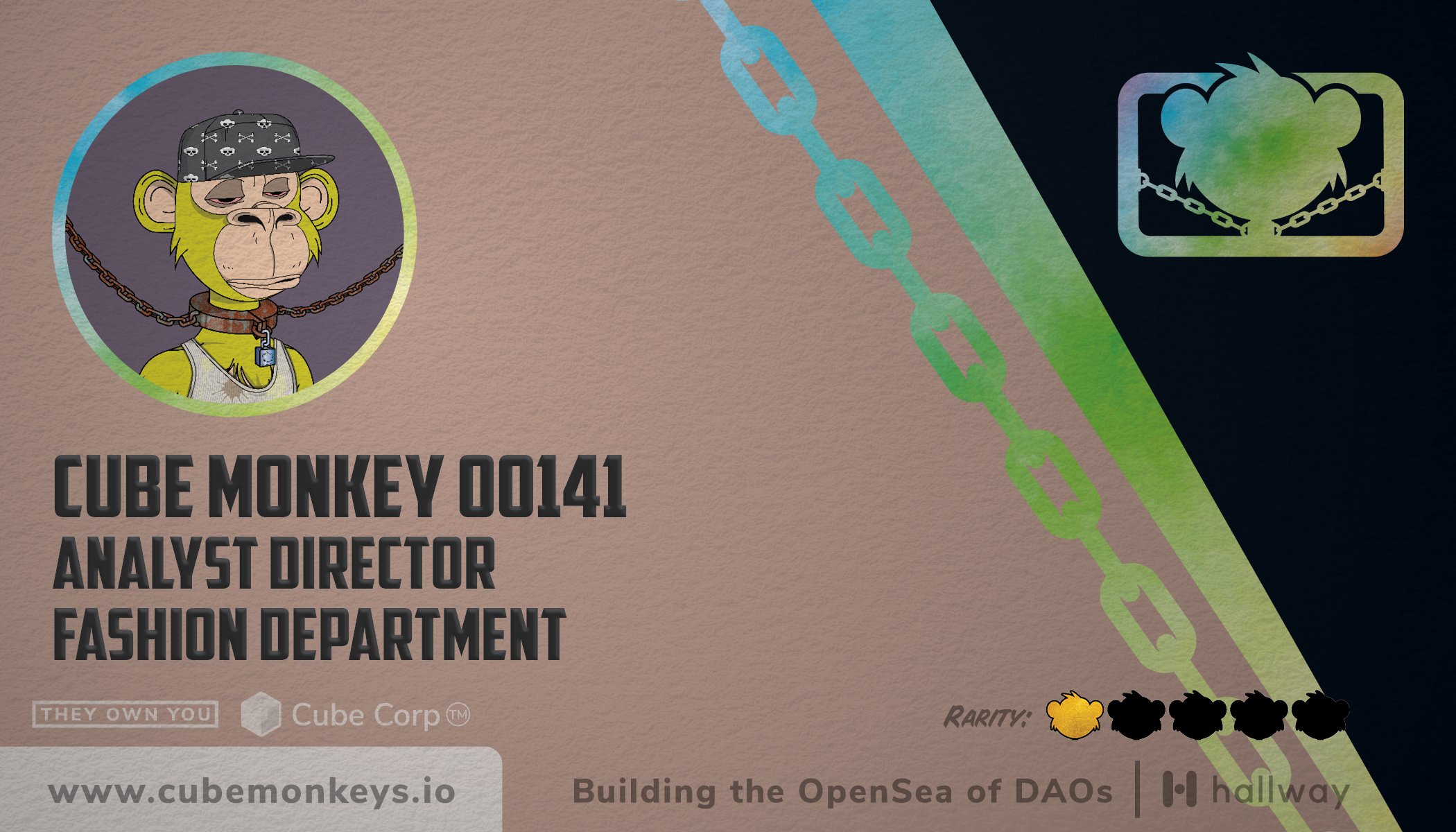 Cube Monkey #141's Business Card