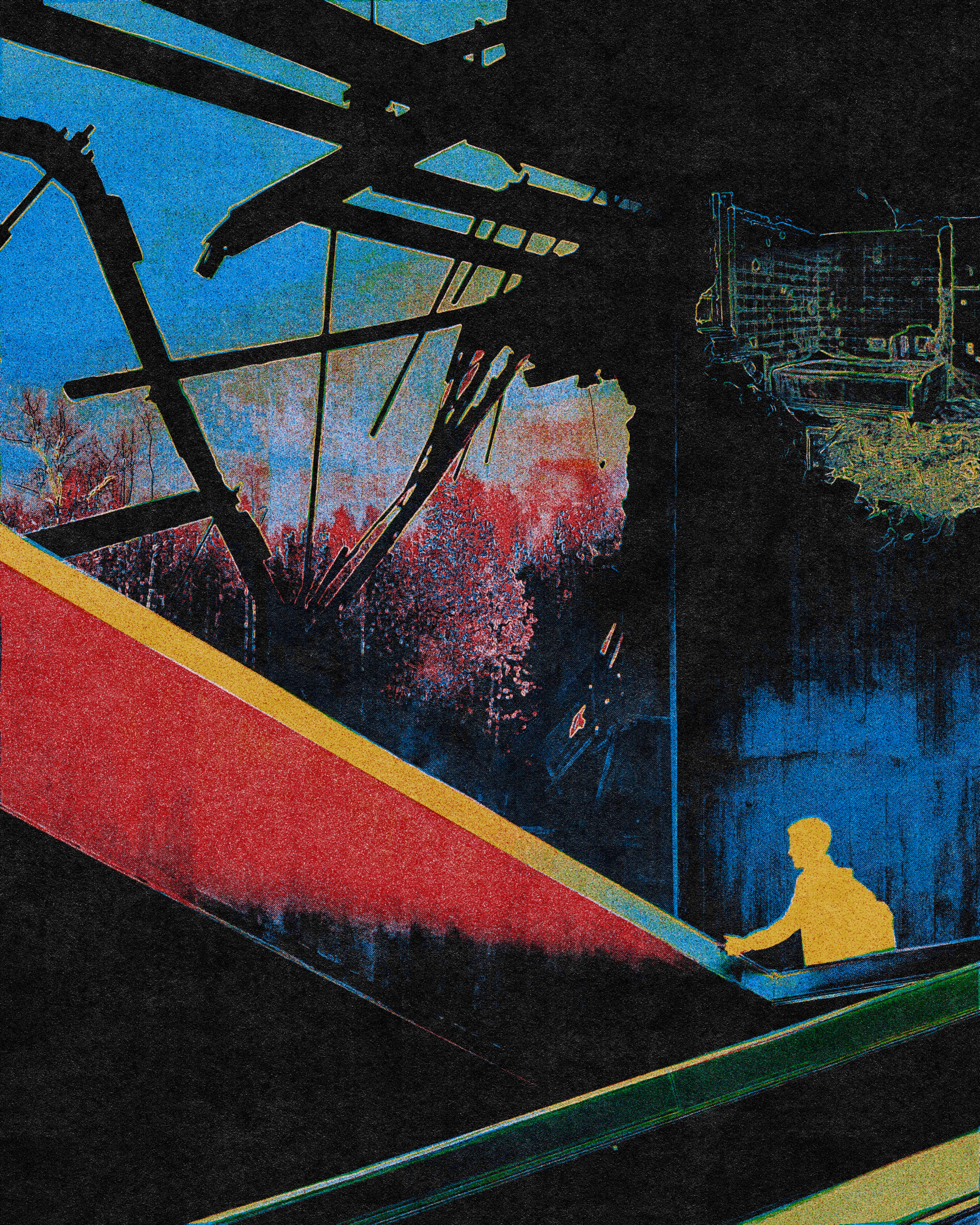 A repeating pattern of chaos (CMYK) #2/4