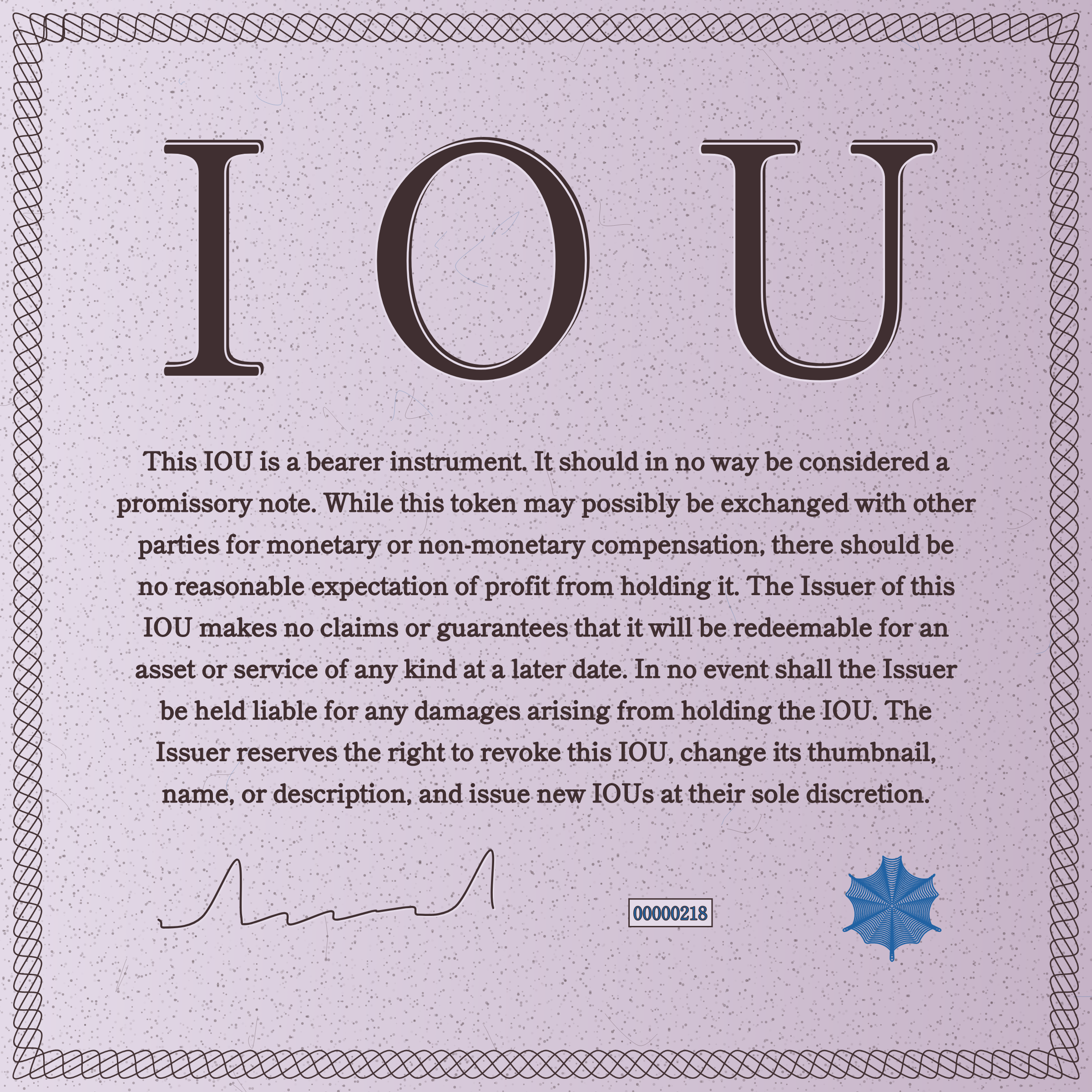 IOU #218