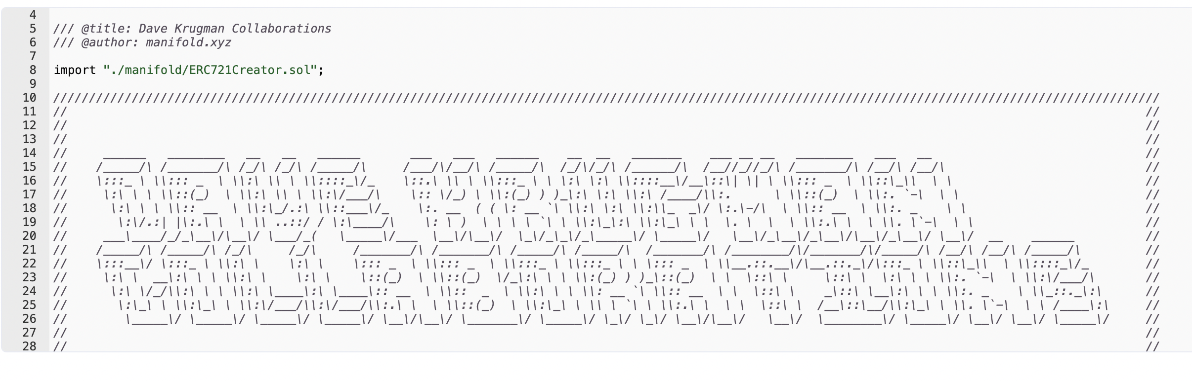 Placeholder Token for Dave Krugman Collaborations