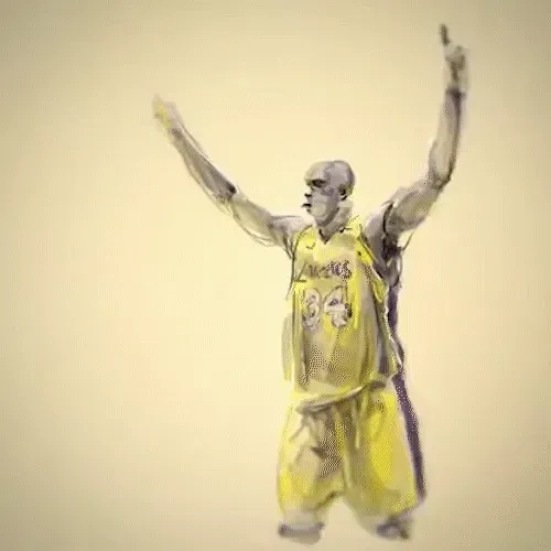 Kobe Bryant and Shaquille O'Neal hug #100k