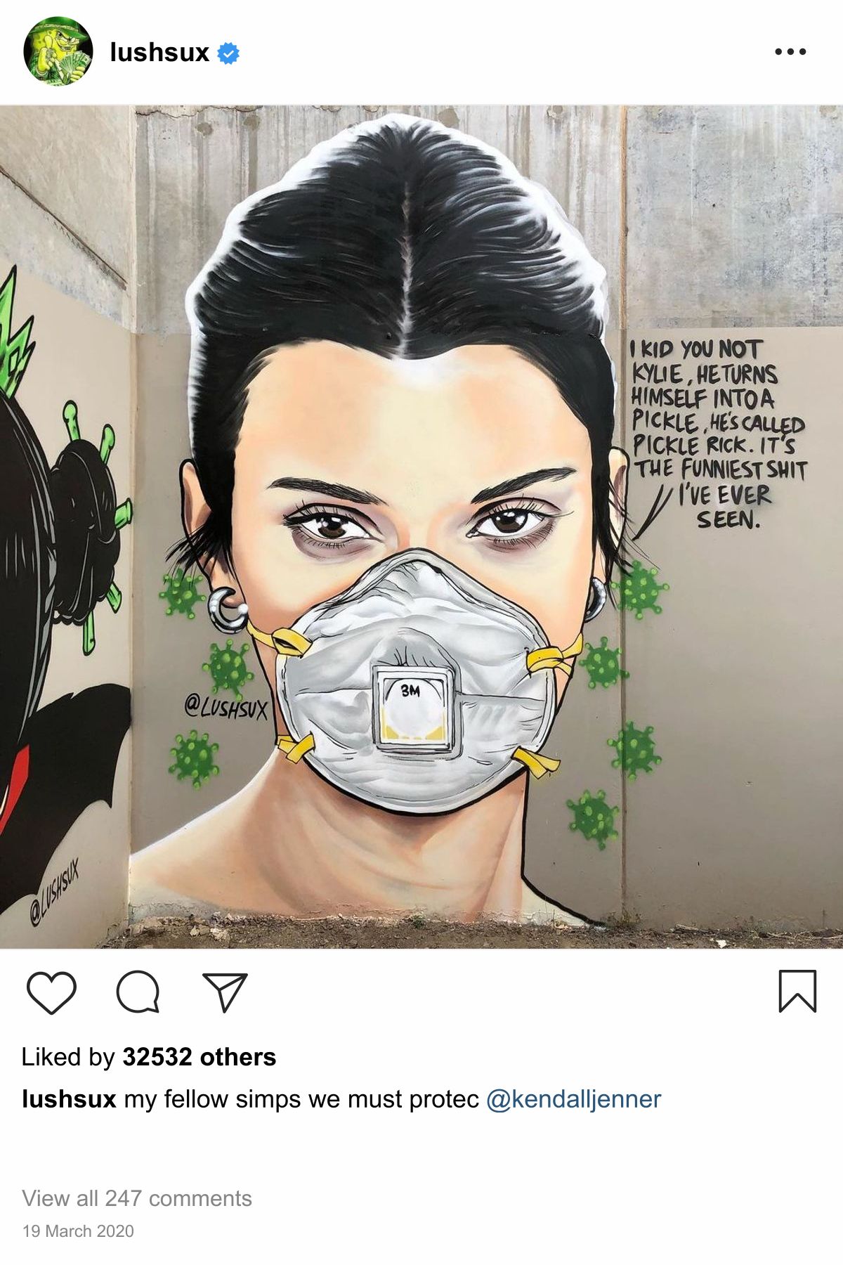 Lushsux #3849 - Mural Kendall Jenner