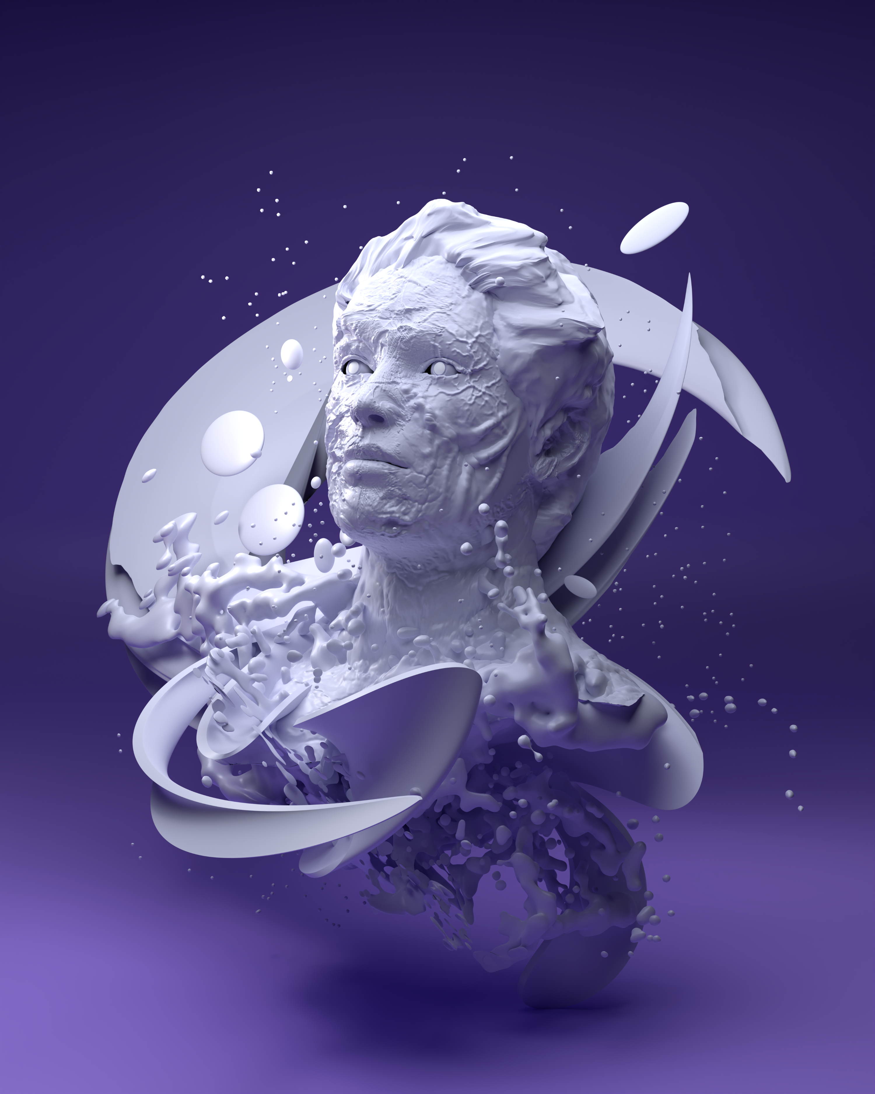 Portrait of a Collector (Purple)